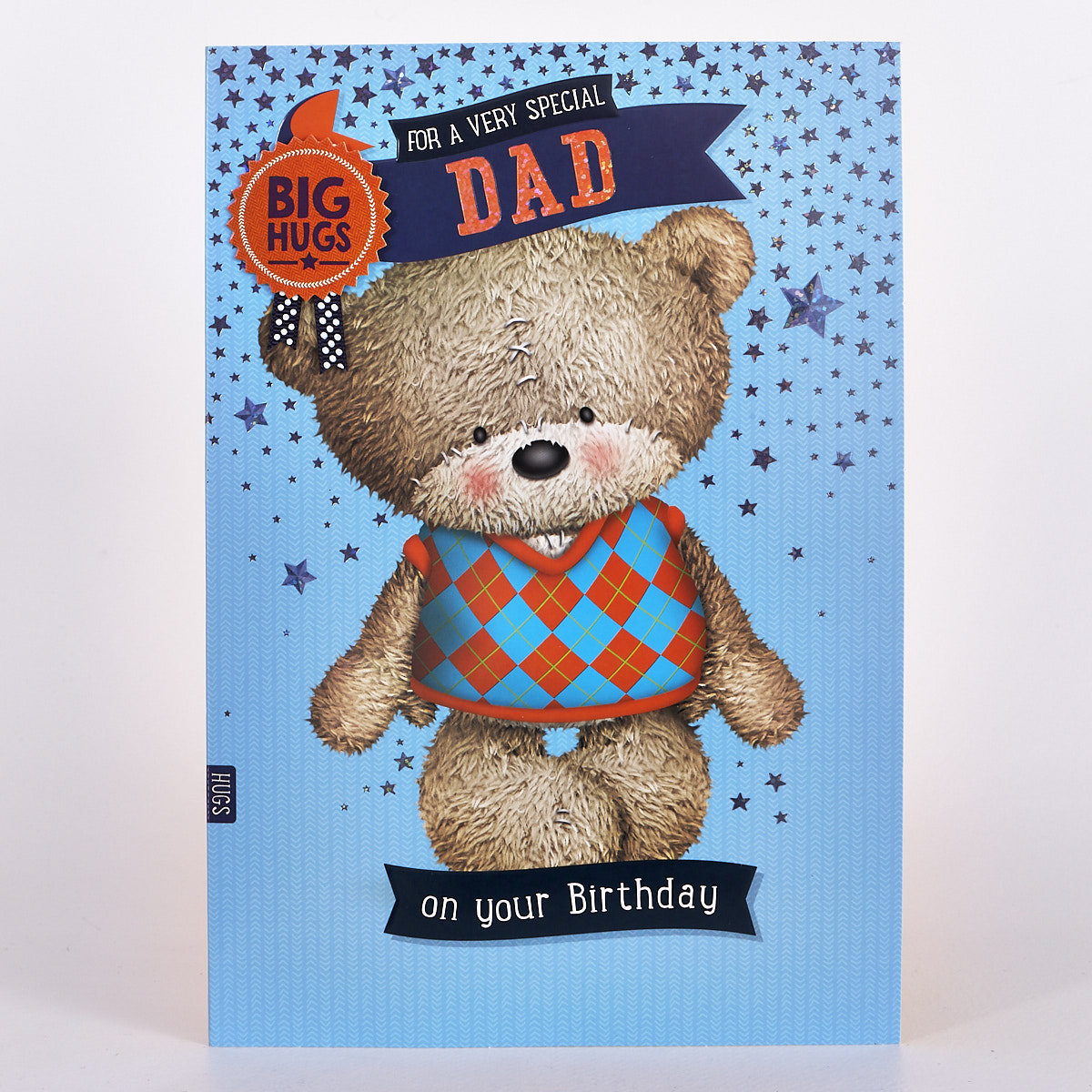 Buy Hugs Birthday Card - Dad Bear In Jumper for GBP 1.79 | Card Factory UK