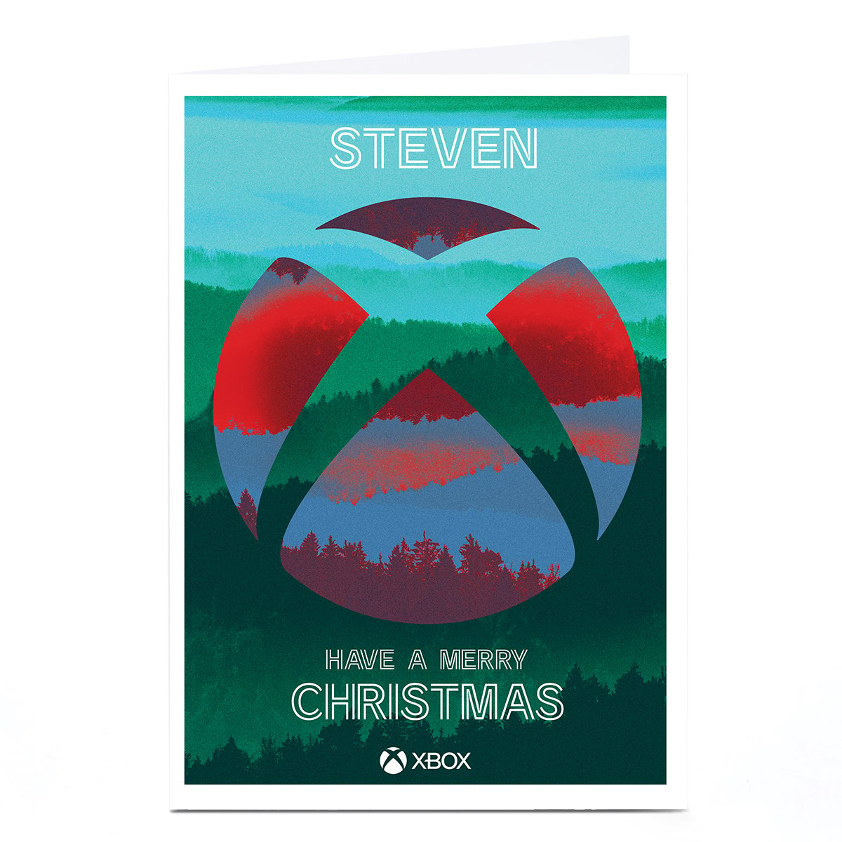 Personalised XBox Christmas Card - Logo Landscape