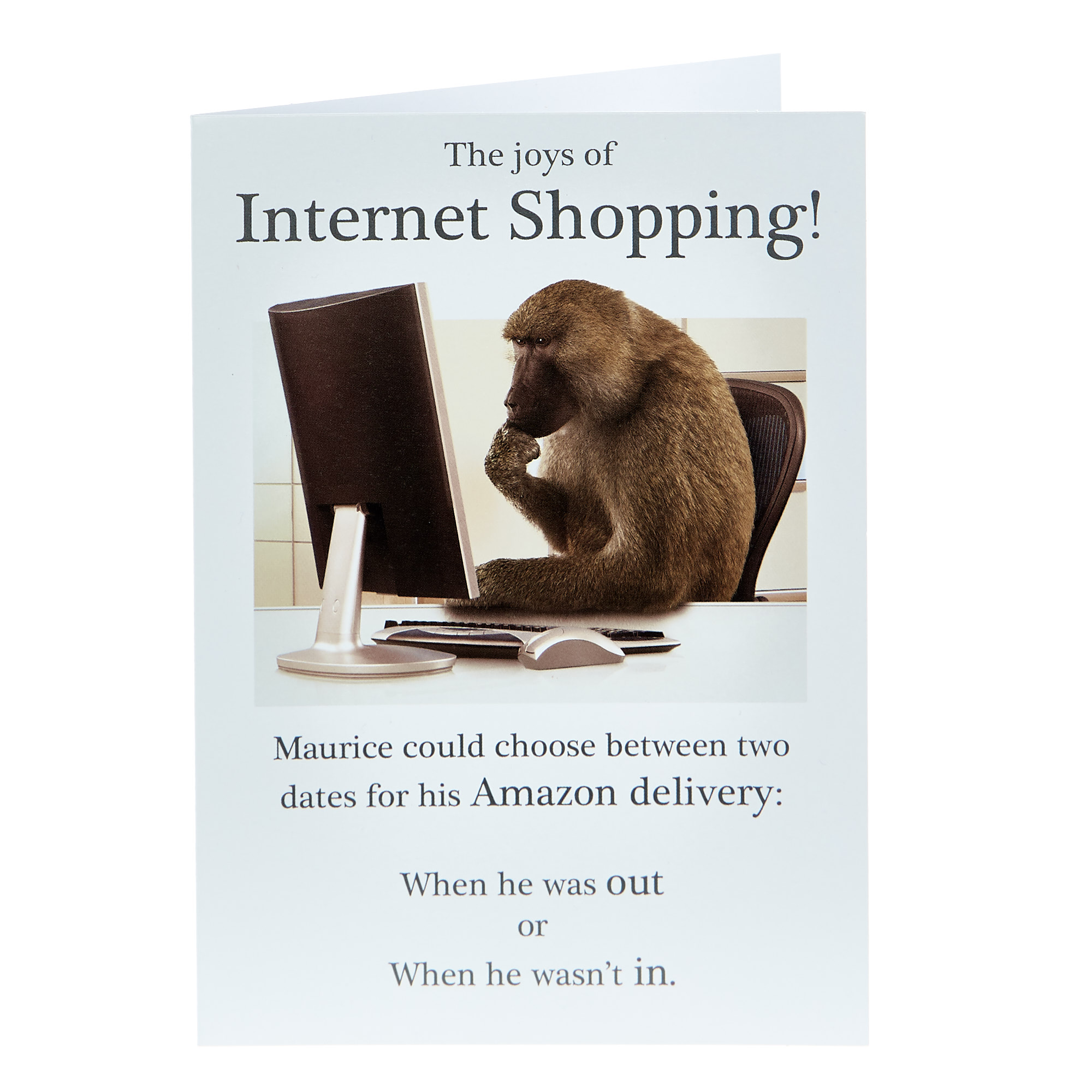 Birthday Card - The Joys Of Internet Shopping