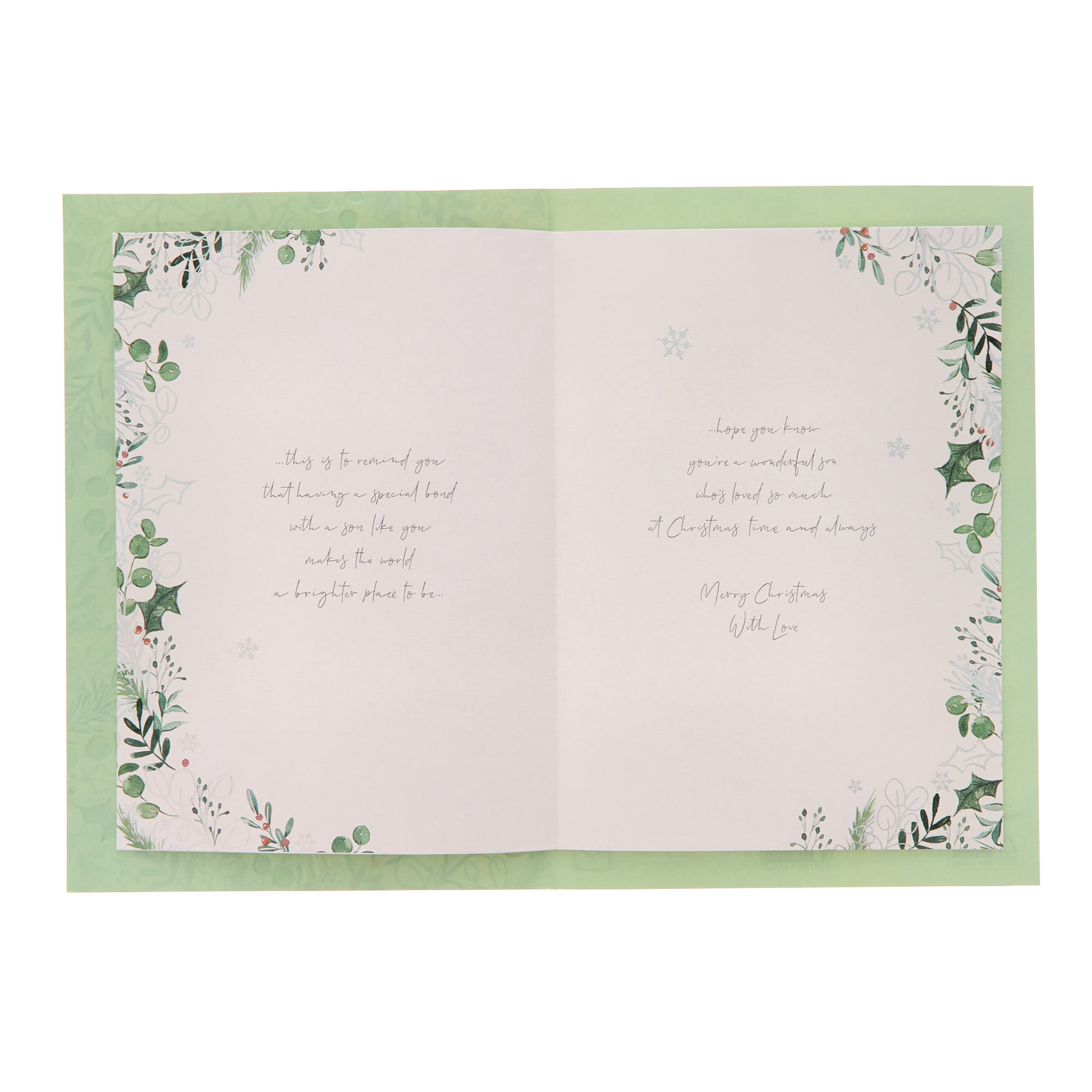 Son Golly Border Christmas Card