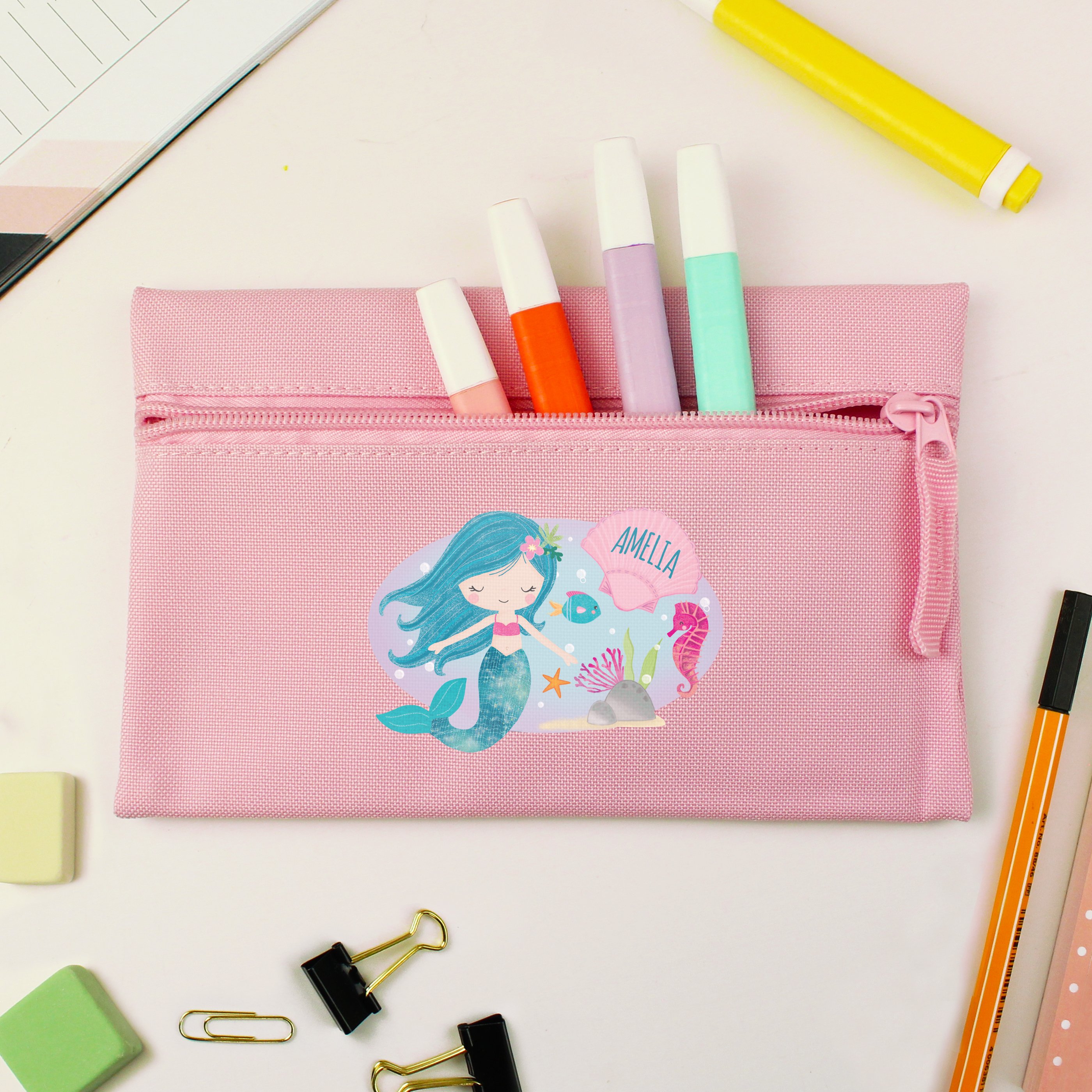 Personalised Pencil Case - Mermaid