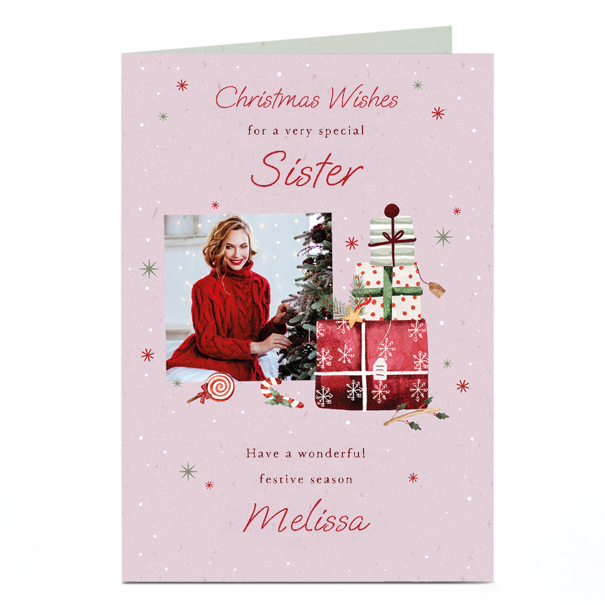 Personalised Christmas Photo Card - Wonderful Festive Season