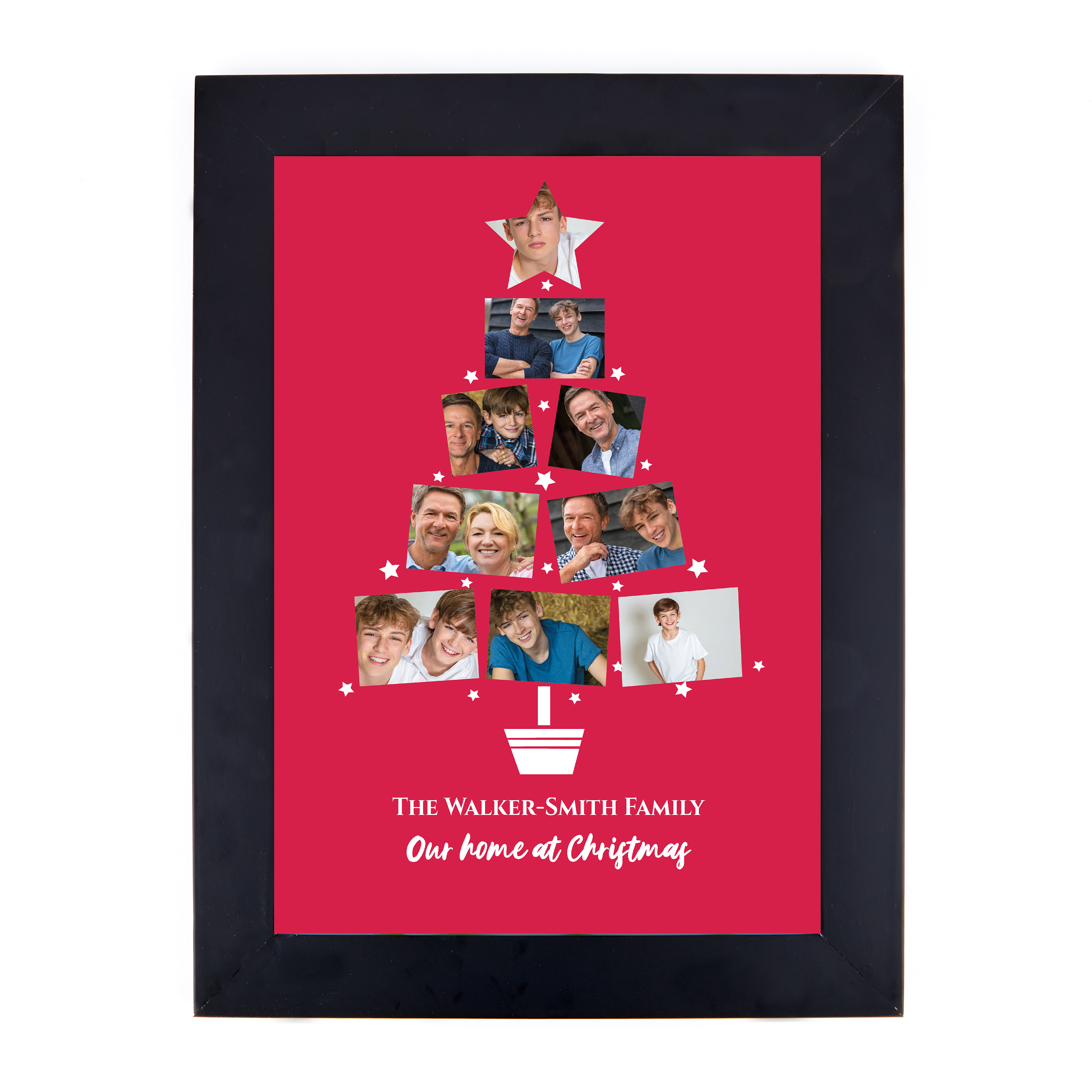 Personalised Photo Christmas Print  - Our Home at Christmas