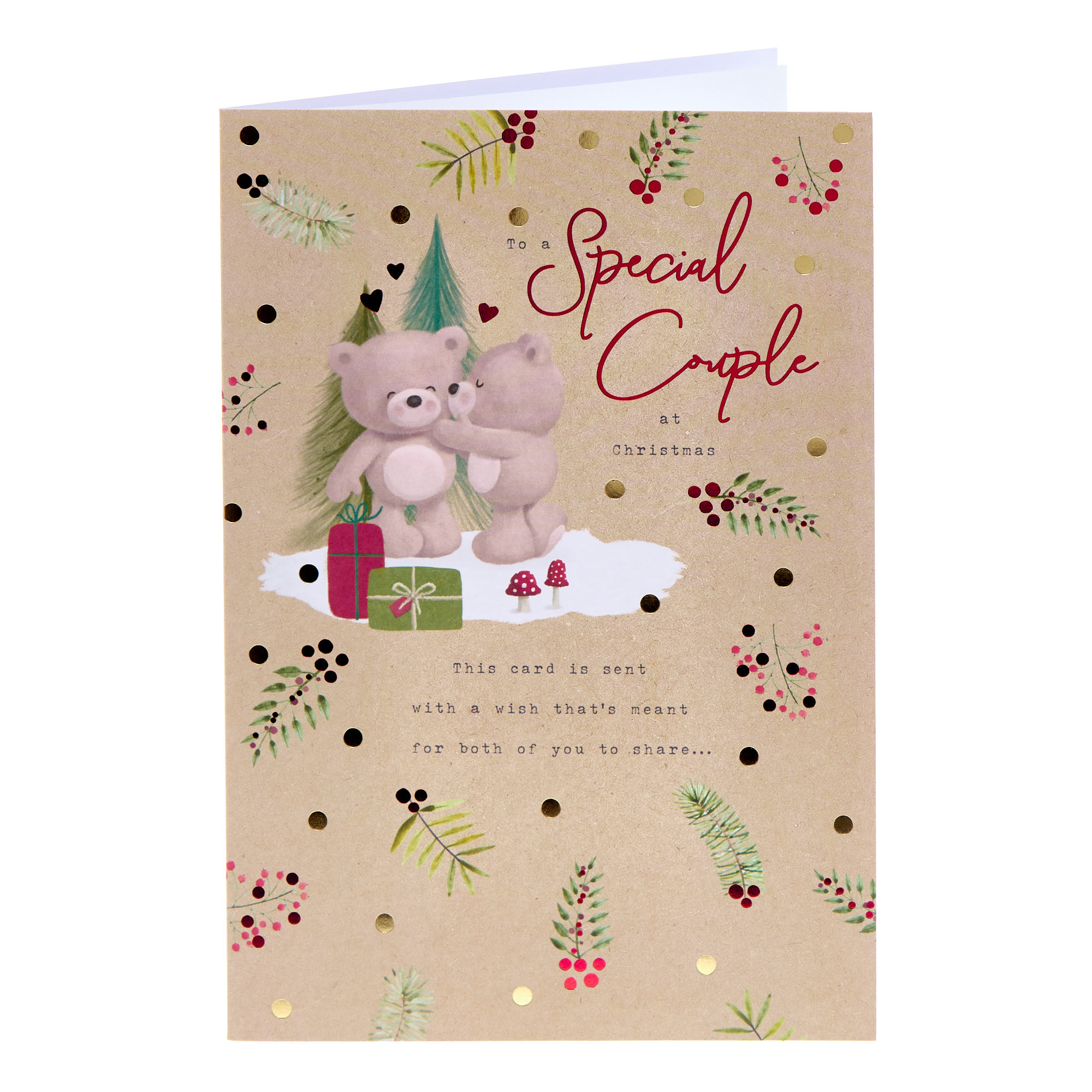 To A Special Couple Hugs Christmas Card