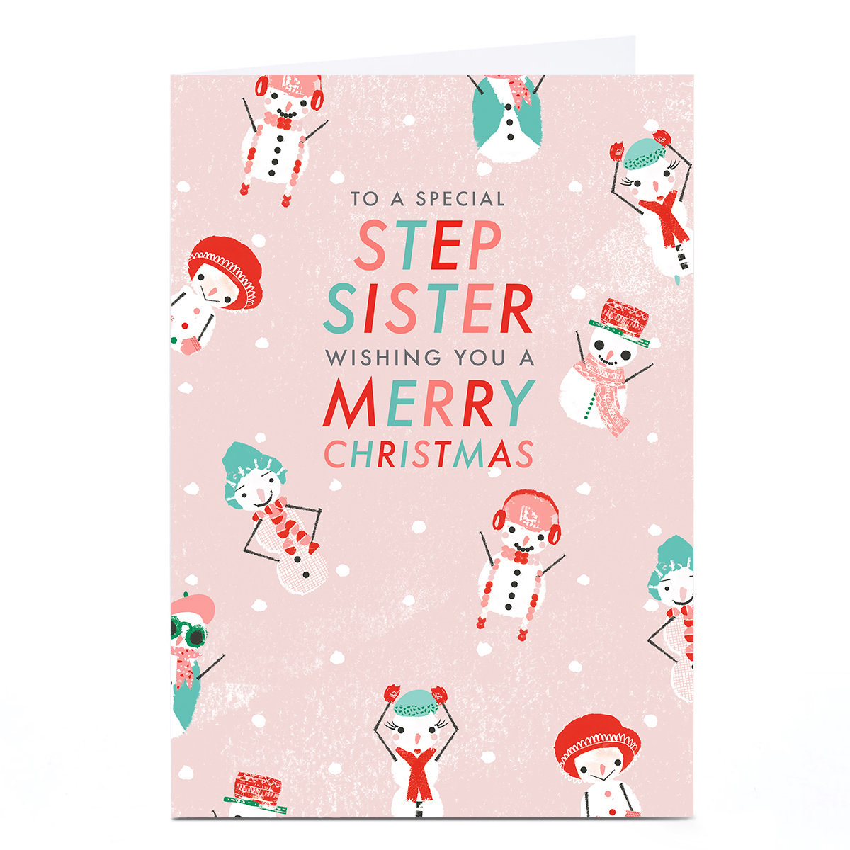 Personalised Rebecca Prinn Christmas Card - Step Sister