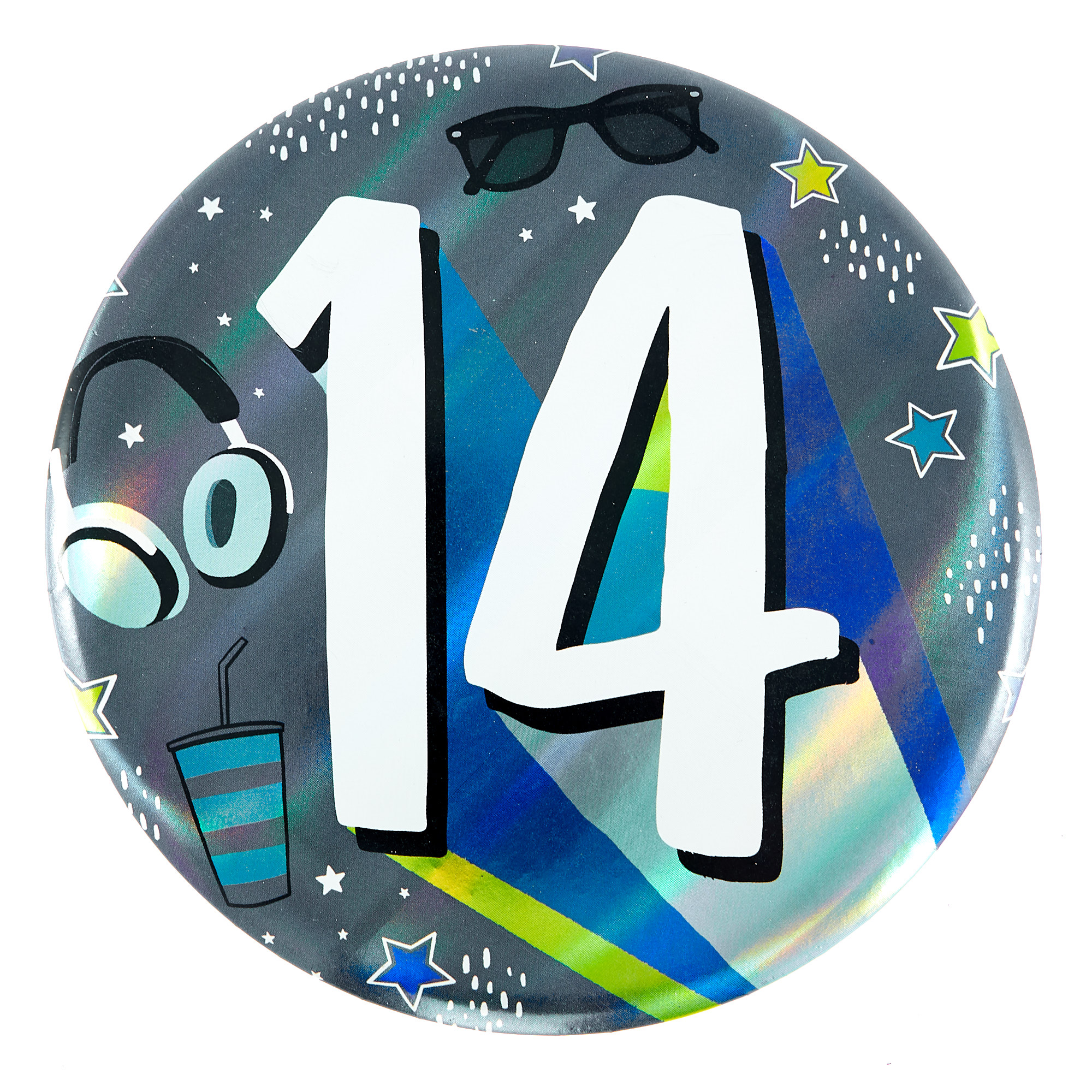 buy-giant-14th-birthday-badge-blue-for-gbp-0-99-card-factory-uk