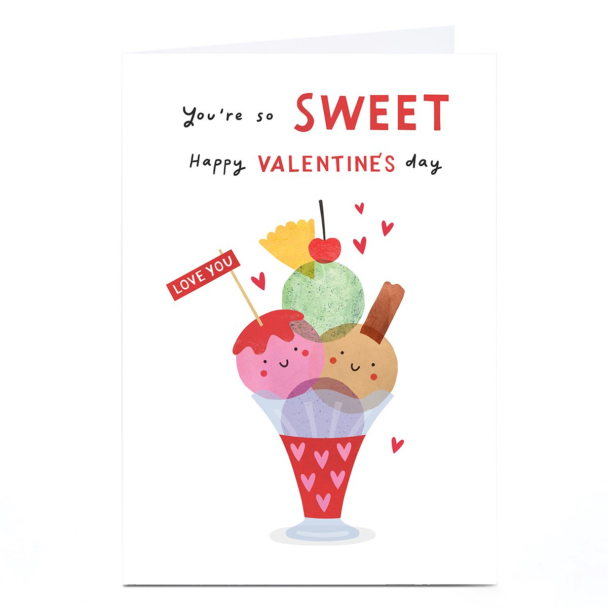 Personalised Lemon & Sugar Valentine's Day Card - You're So Sweet