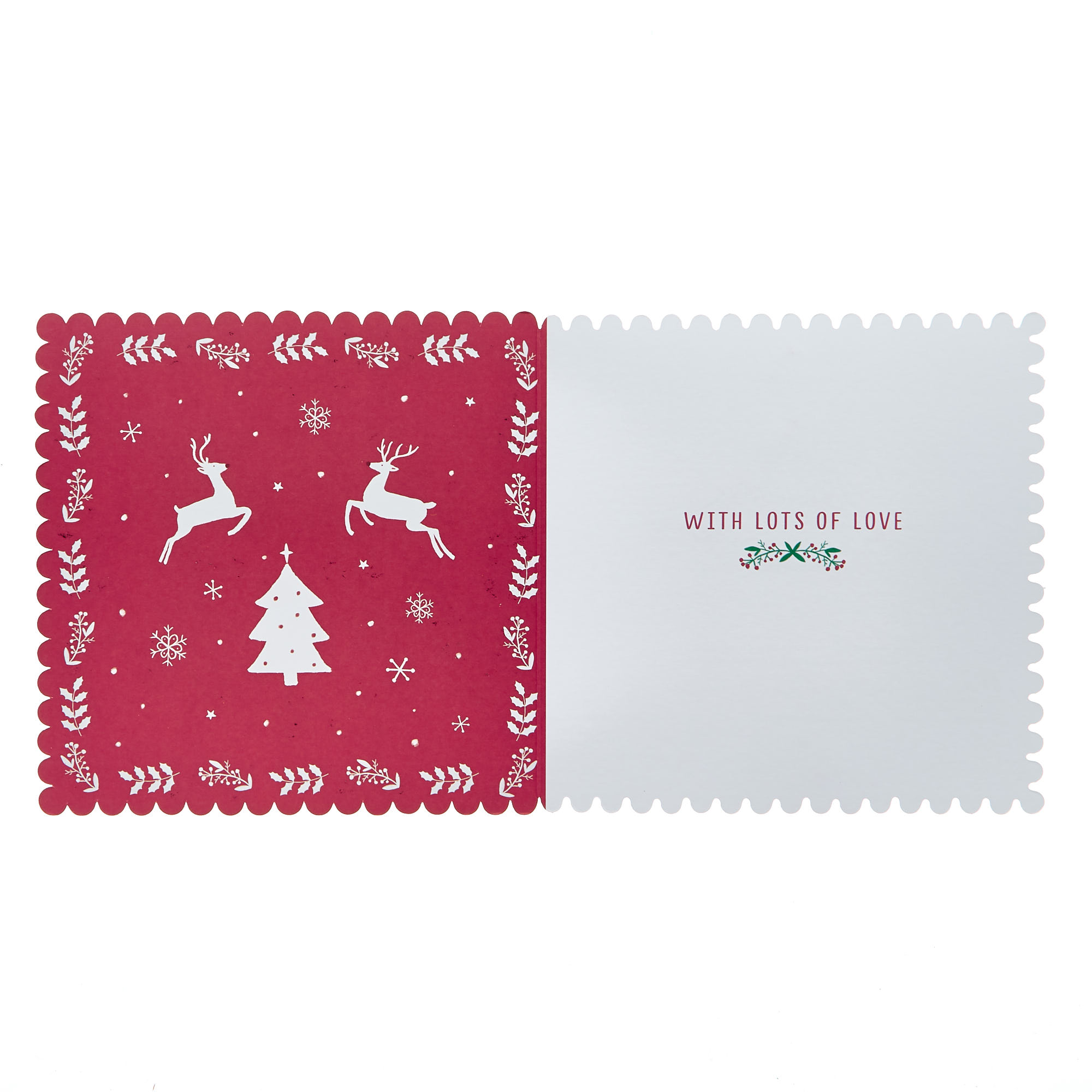 Boutique Christmas Card - Grandma Deer & Holly 