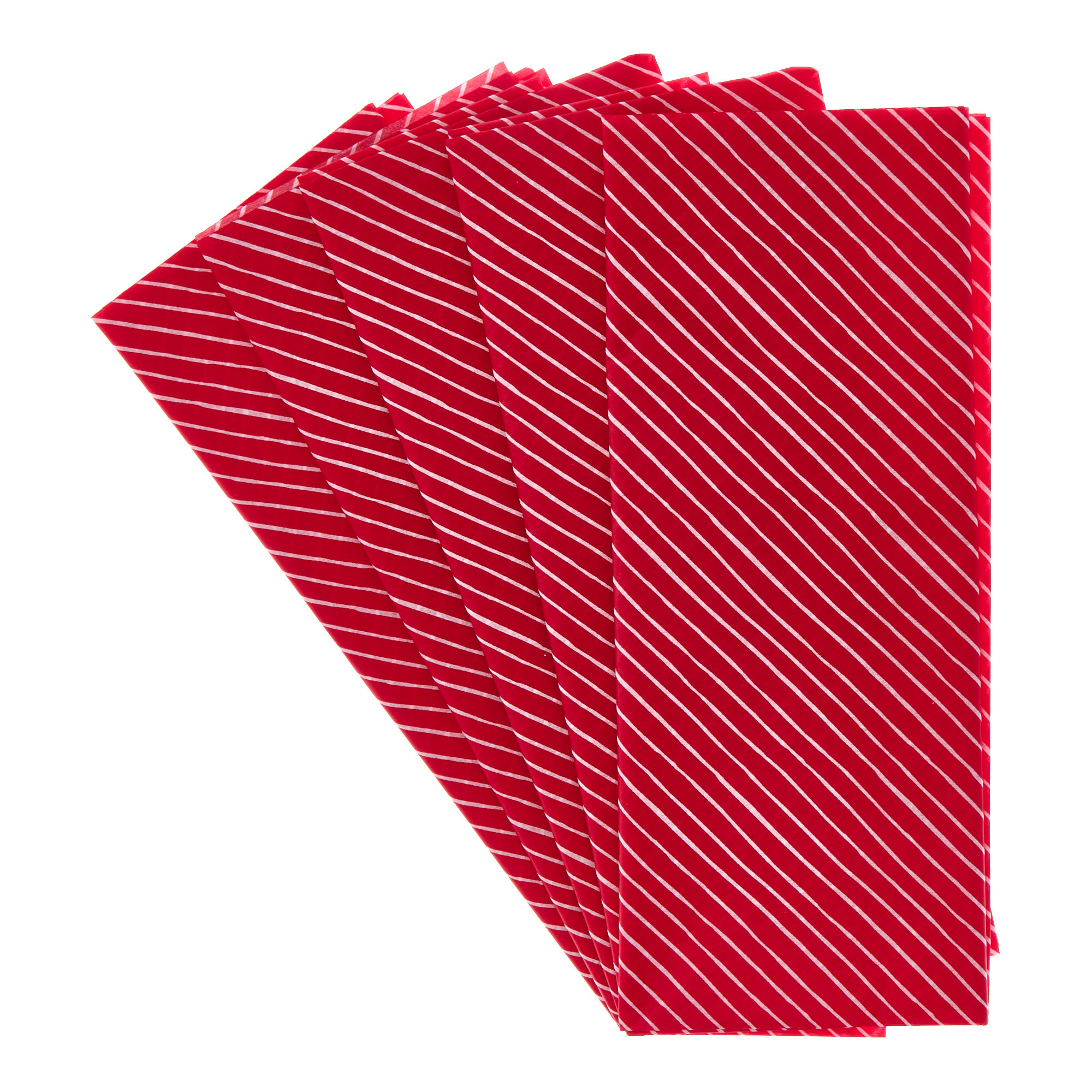 Buy Red & White Striped Tissue Paper - 5 Sheets for GBP 1.29 | Card ...