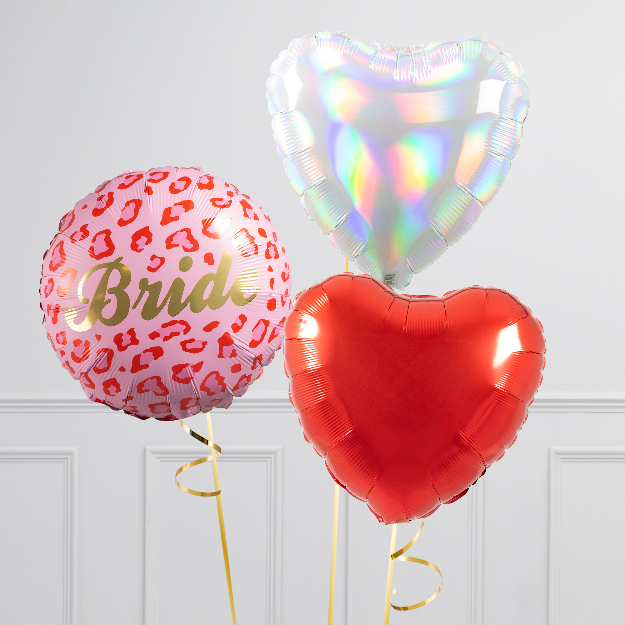 Sassy Bridal Hearts Balloon Bundle - DELIVERED INFLATED!