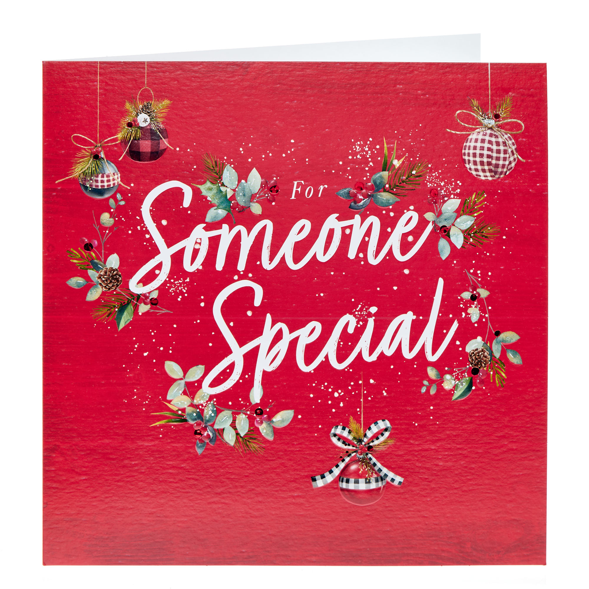 Someone Special Baubles Christmas Card