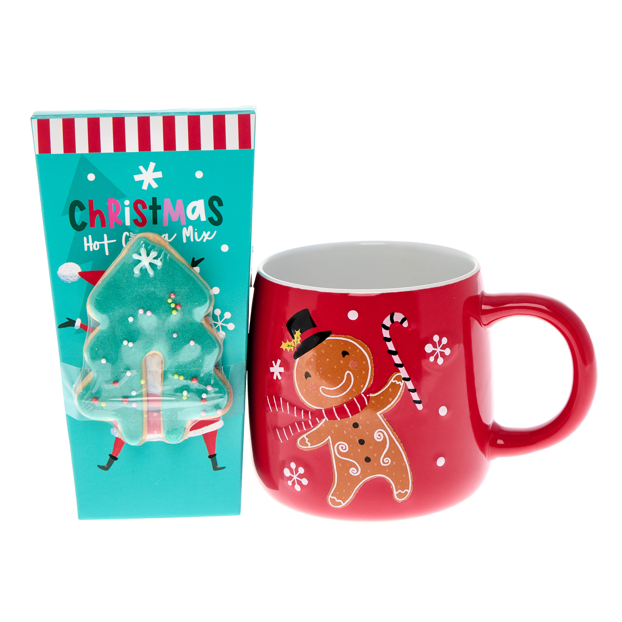 Cosy Christmas Mug, Hot Chocolate & Cookie Set