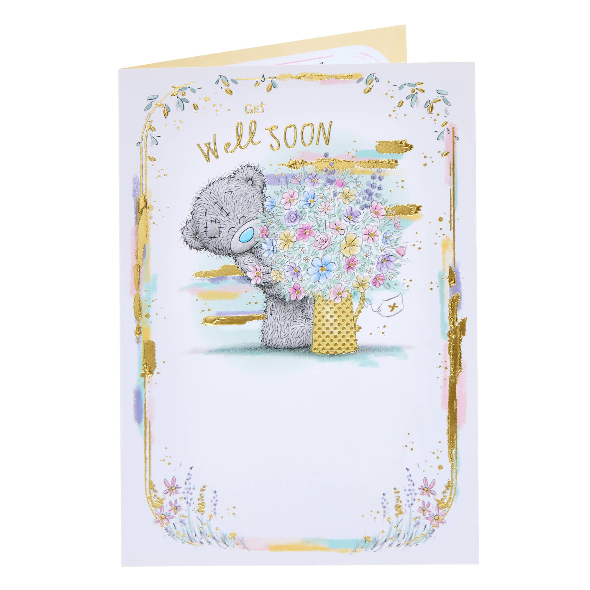 Me To You Tatty Teddy Flowers Get Well Soon Card