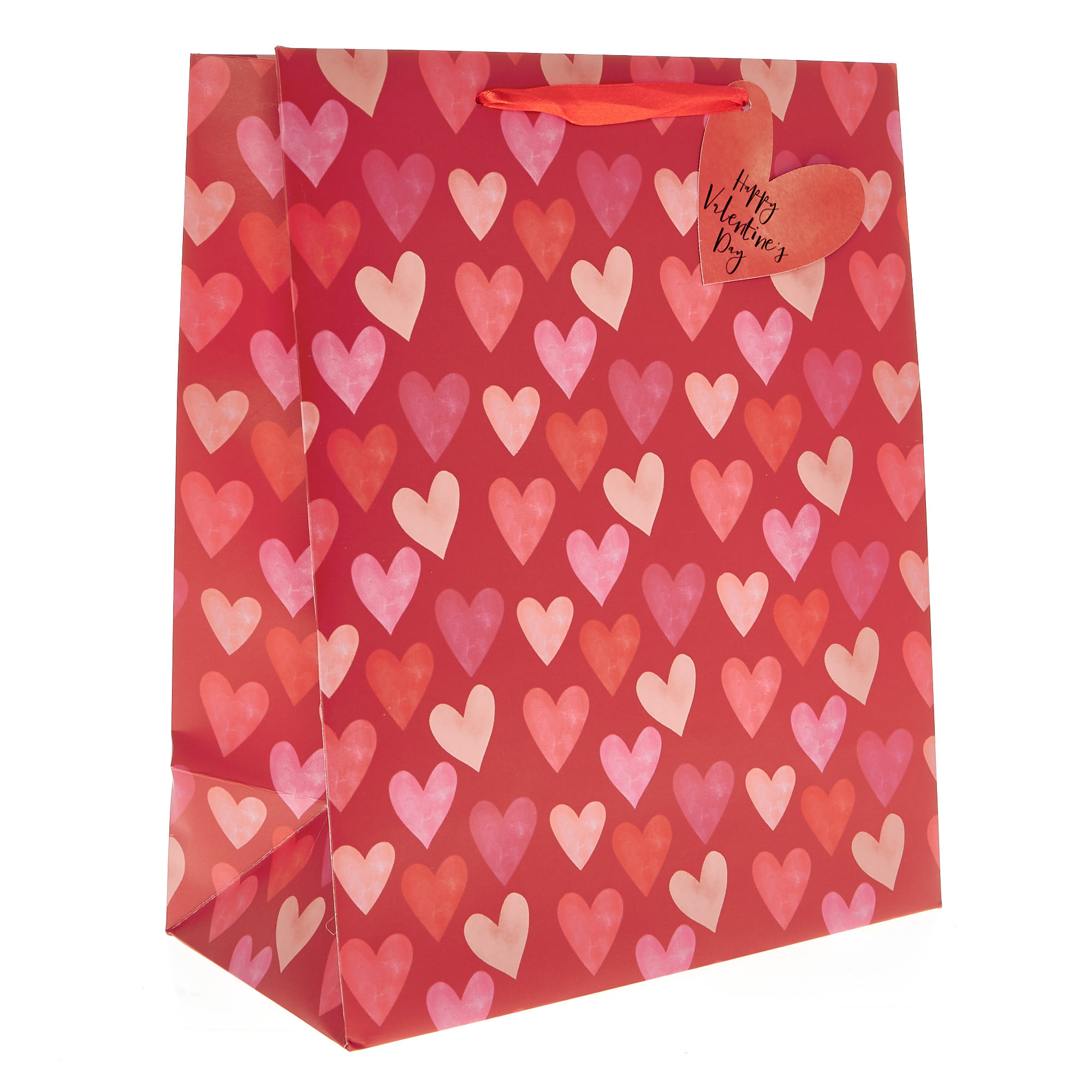 Happy Valentine's Hearts Large Portrait Gift Bag 