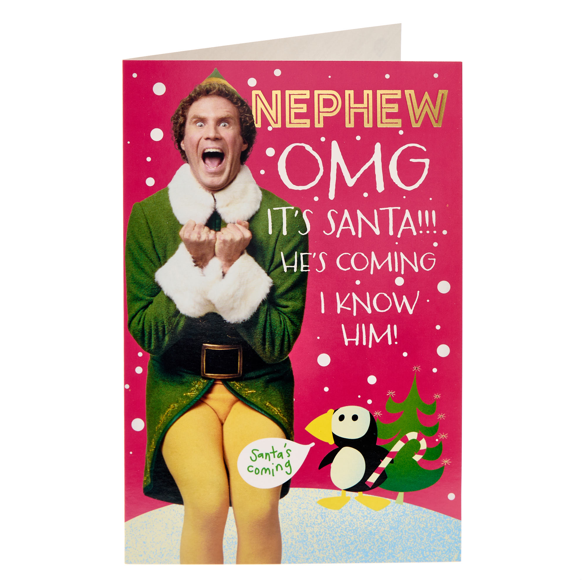 Nephew Elf Movie Christmas Card