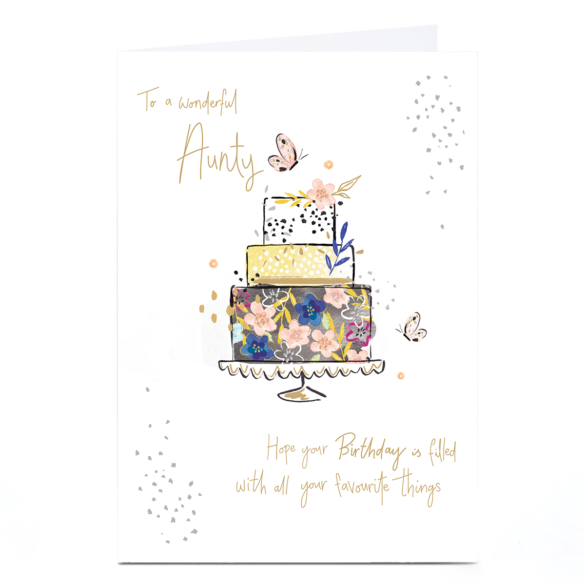 Personalised Birthday Card - Filled With Your Favourite Things, Aunty