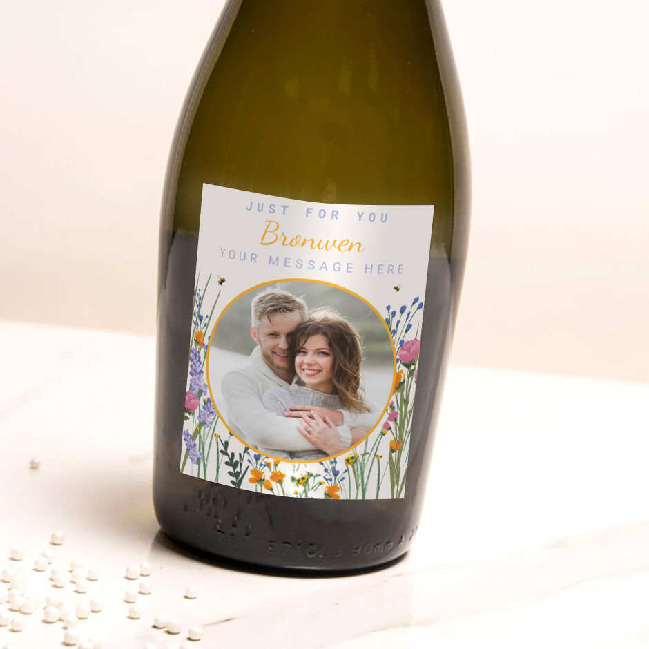 Personalised Wild Meadow Prosecco