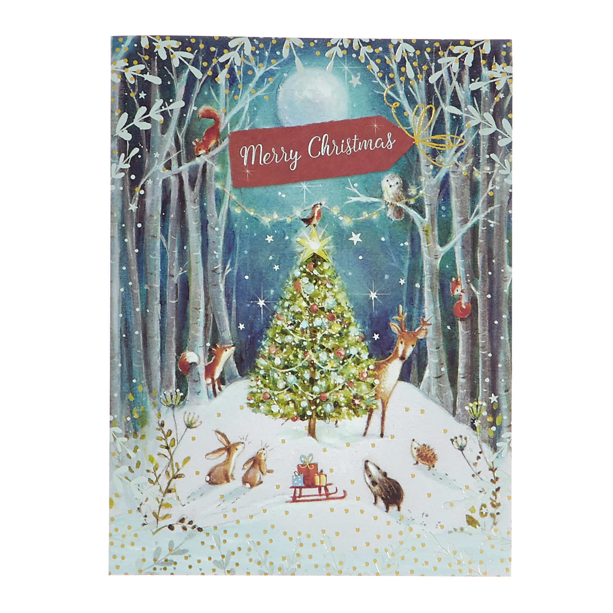 Buy 10 Deluxe Charity Boxed Christmas Cards Festive Woodland (2