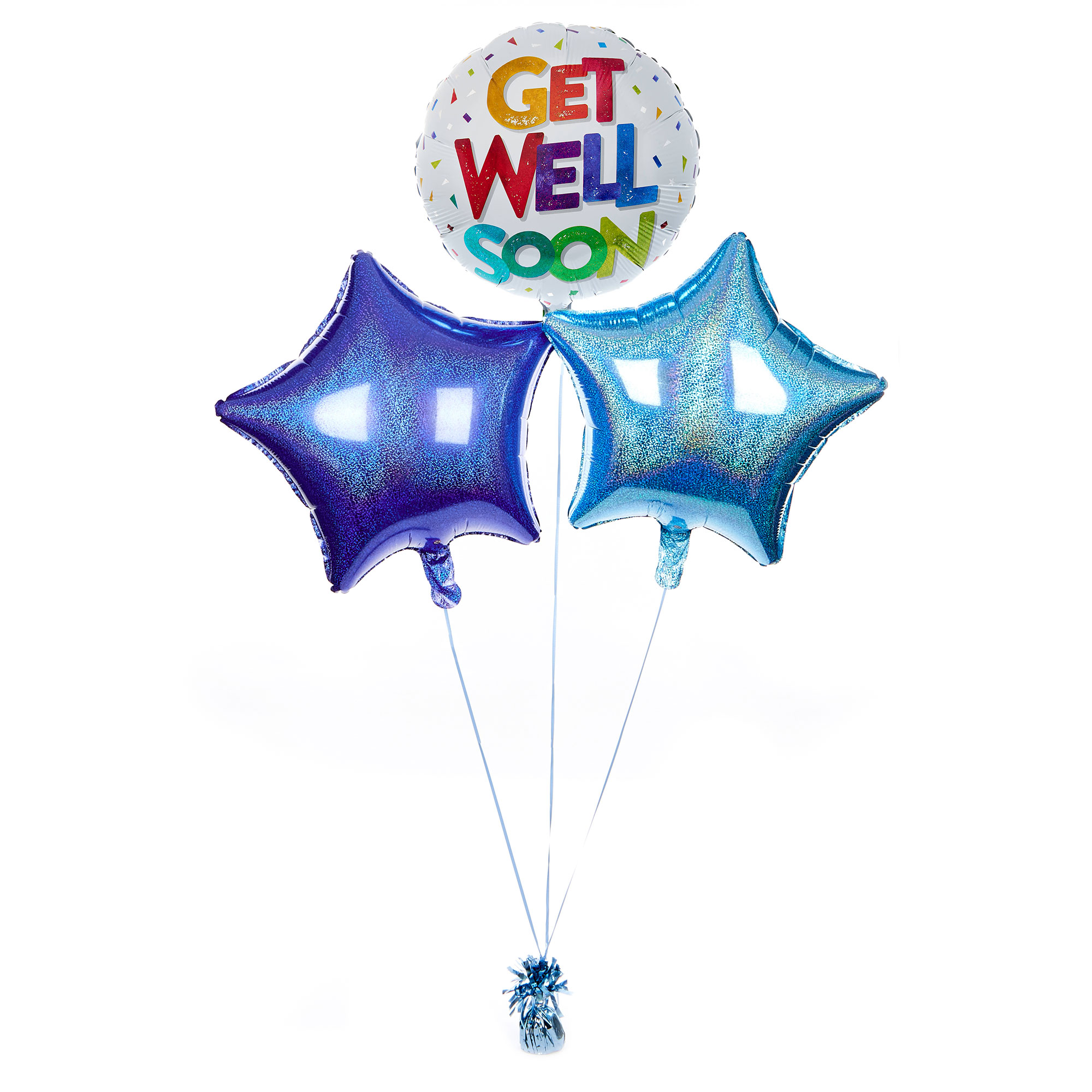 Get Well Soon Balloon Bouquet - DELIVERED INFLATED!