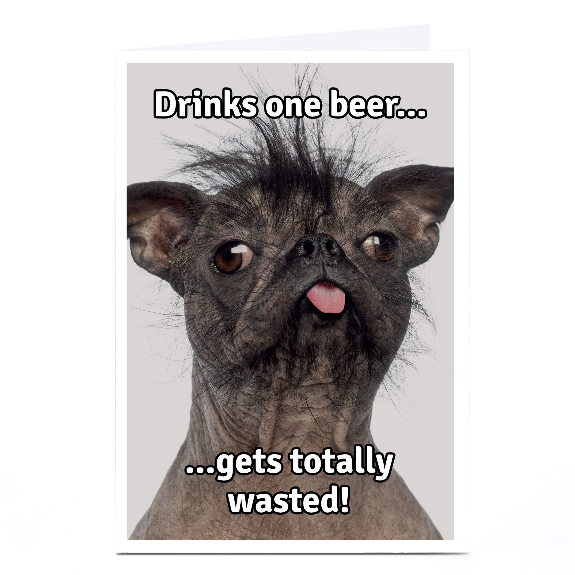 Birthday Card - Dog Gets Wasted