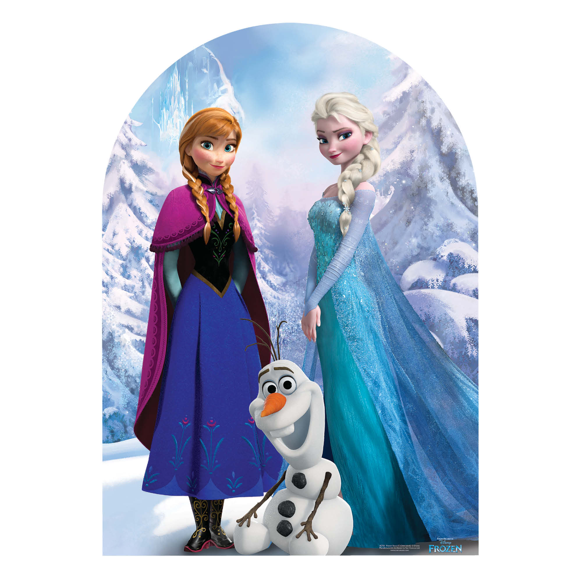 Medium Frozen Cardboard Cutout