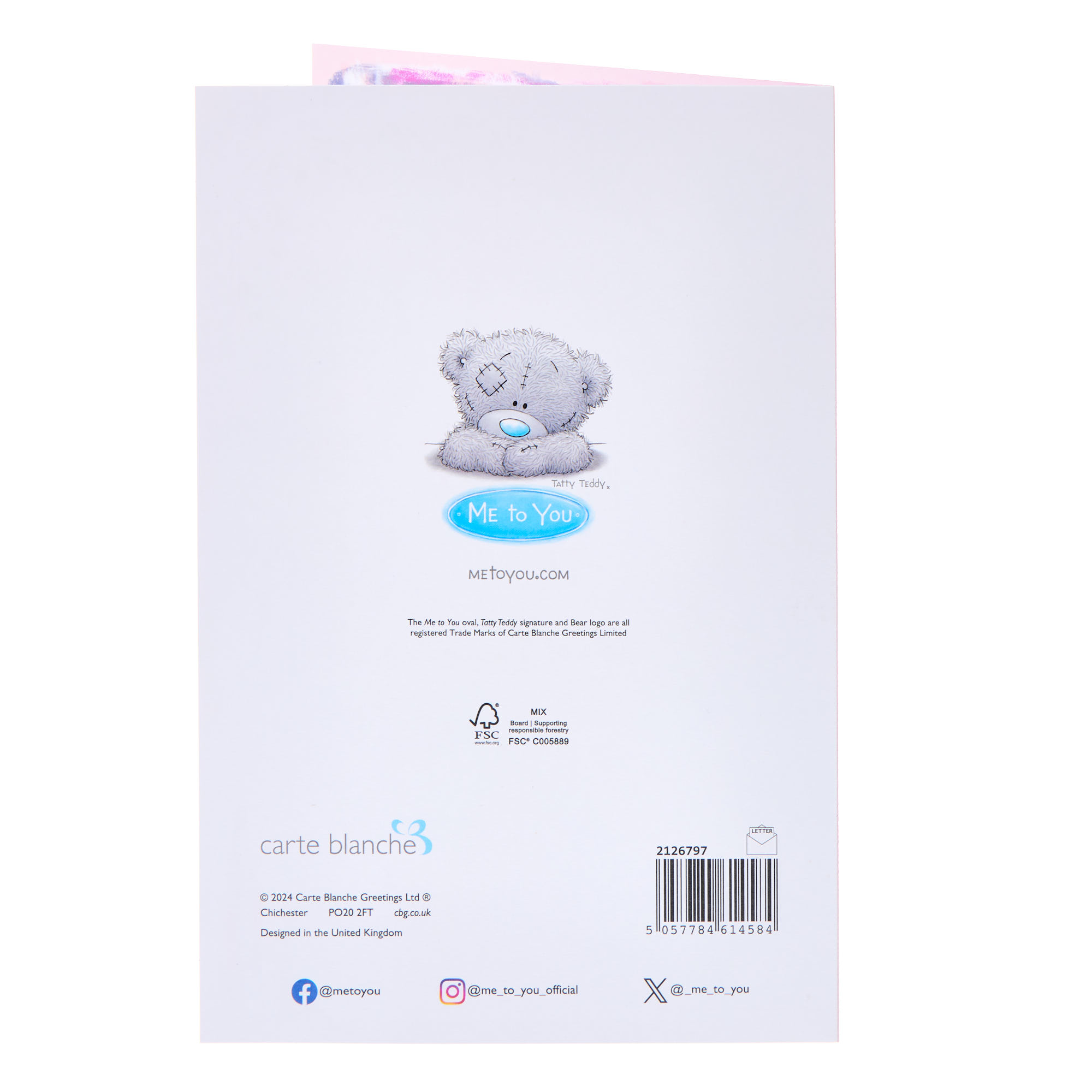 Me To You Tatty Teddy Beautiful Girlfriend Birthday Card