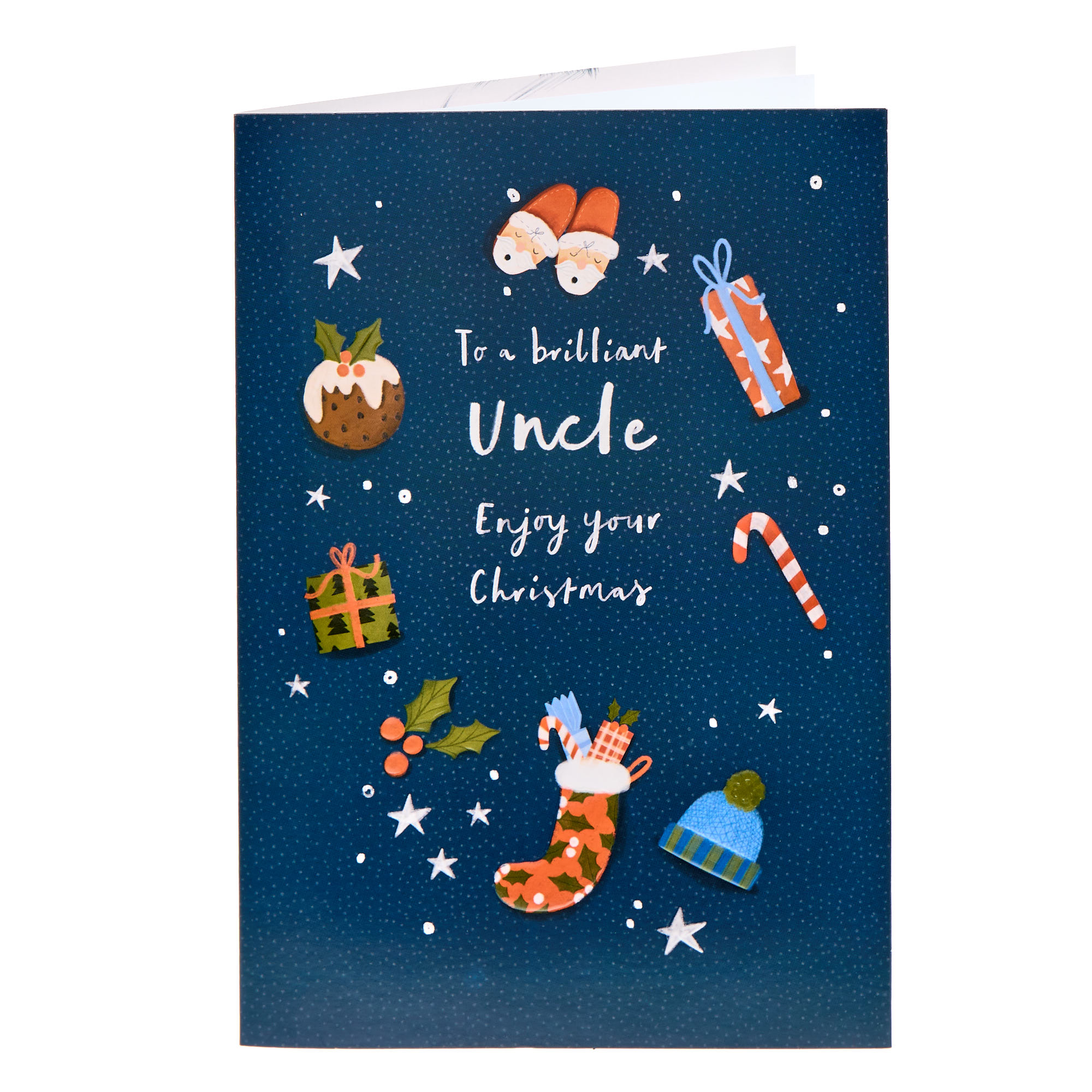 Uncle Slippers & Gifts Christmas Card