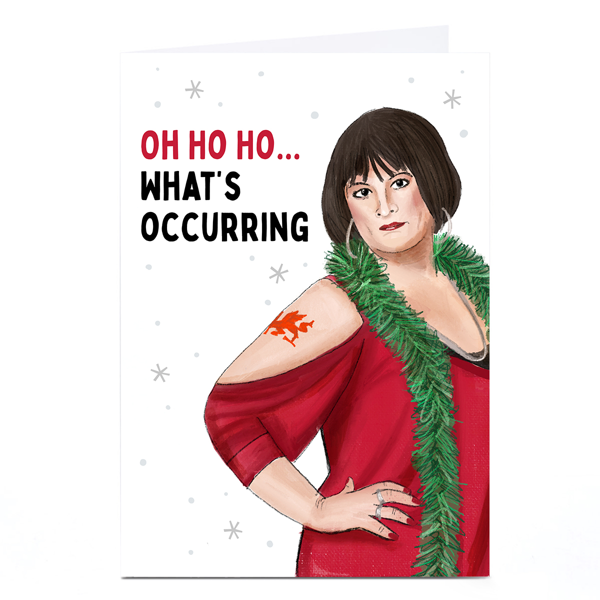 Personalised Christmas Card - Oh Ho Ho What's Occurring