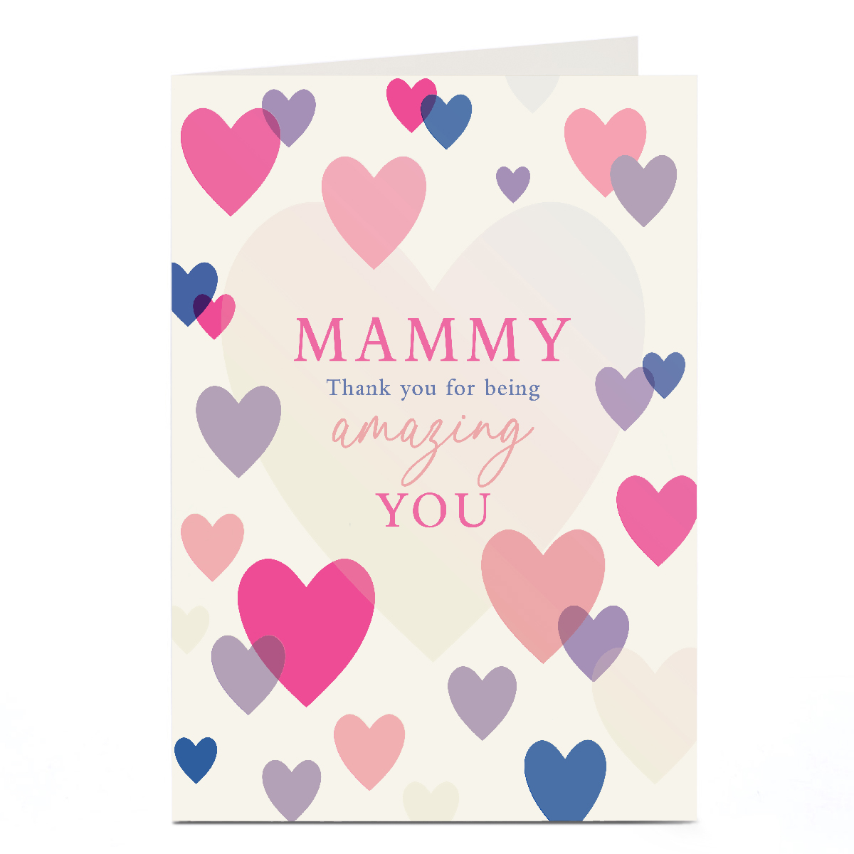 Personalised Mother's Day Card -  Thank You For Being Amazing You, Mammy