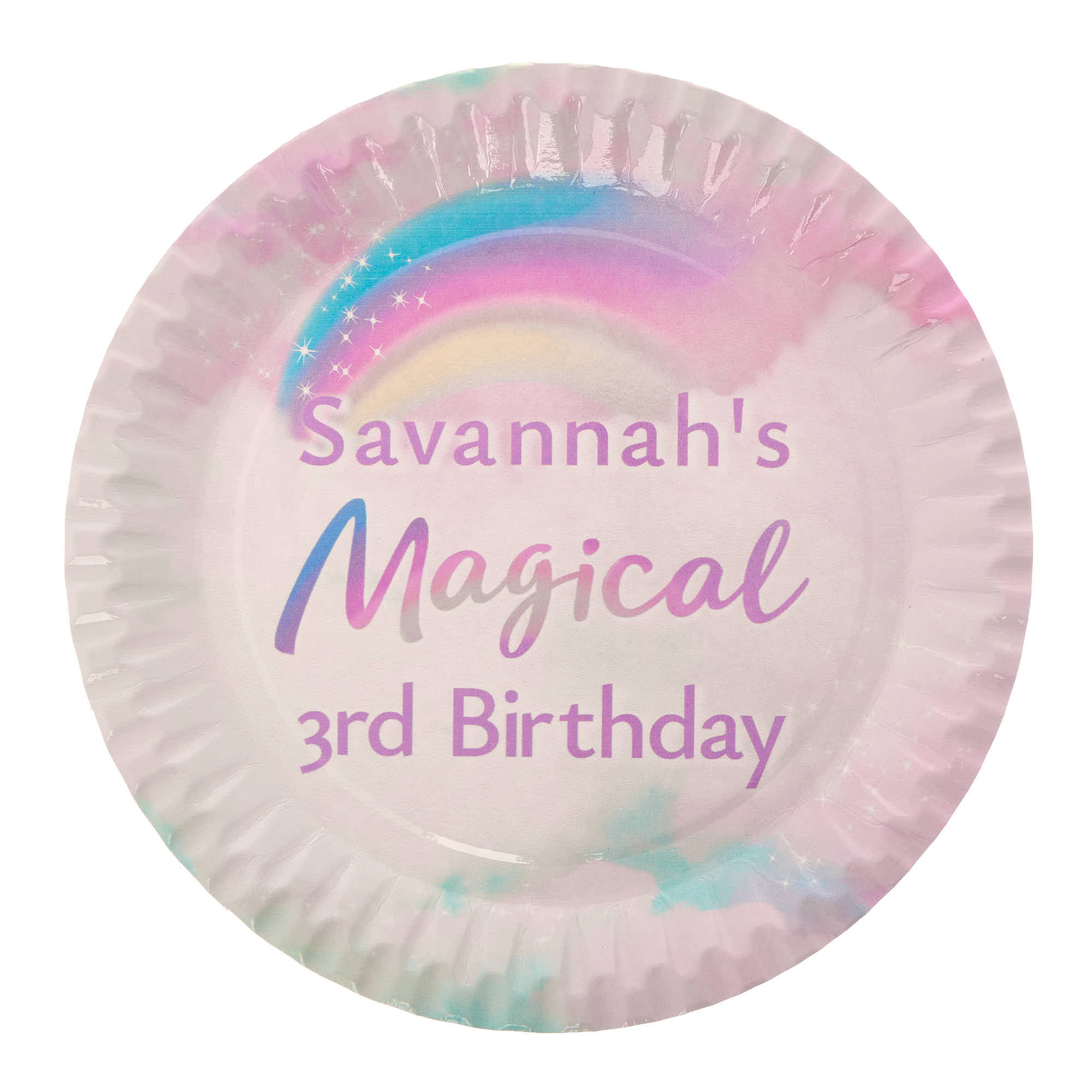 Magical Cloud Personalised Party Plate