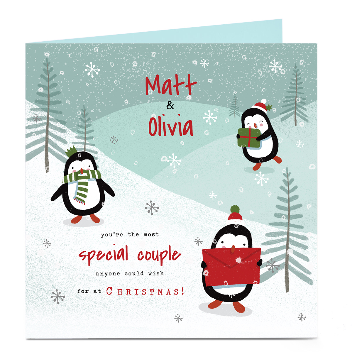 Personalised Christmas Card - The Most Special Couple