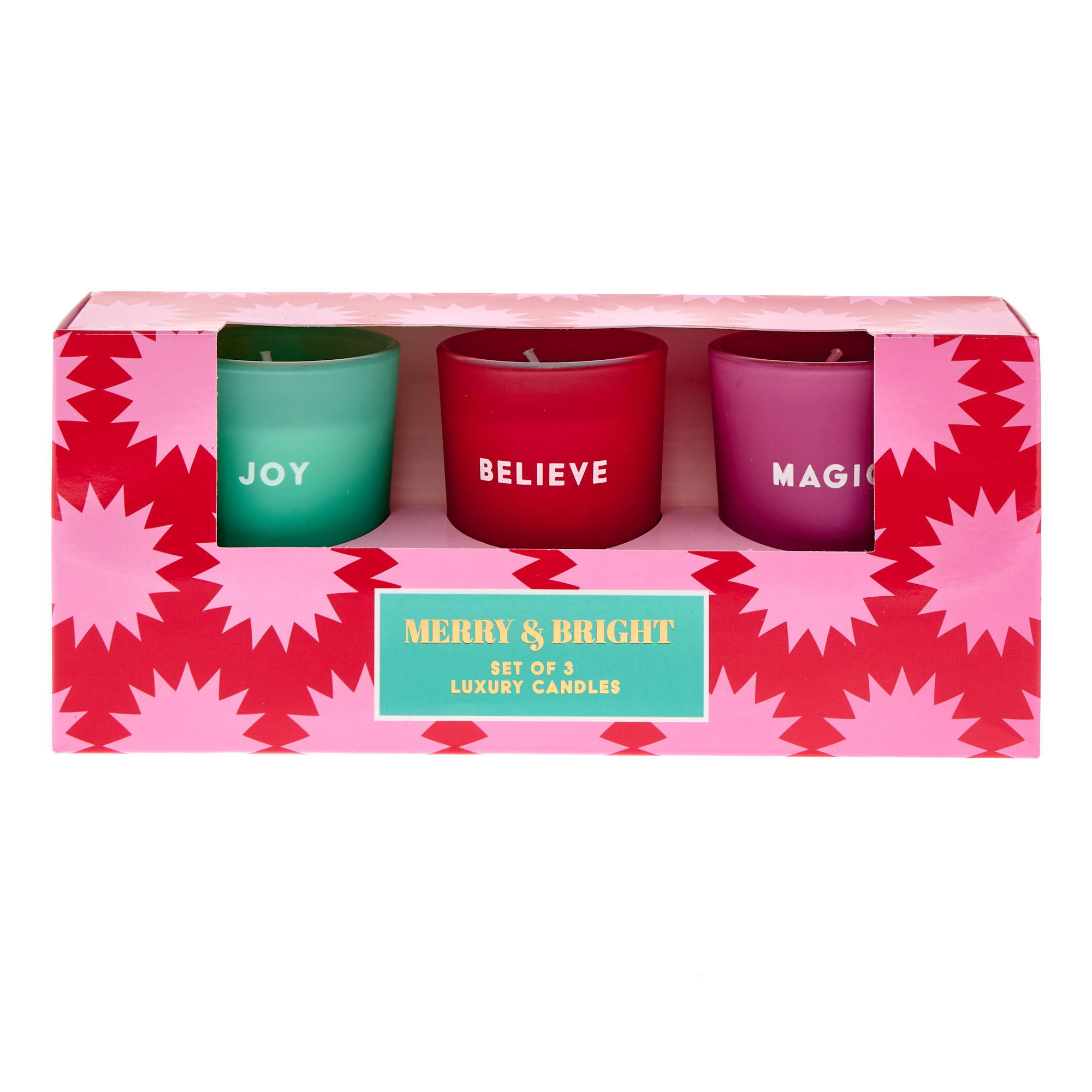 Merry & Bright Set of 3 Luxury Candles