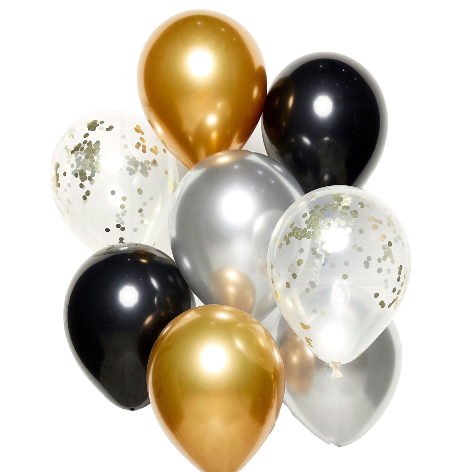 Ballon numéro 6 ans Splatters avec vide standard 72cm - Partywinkel