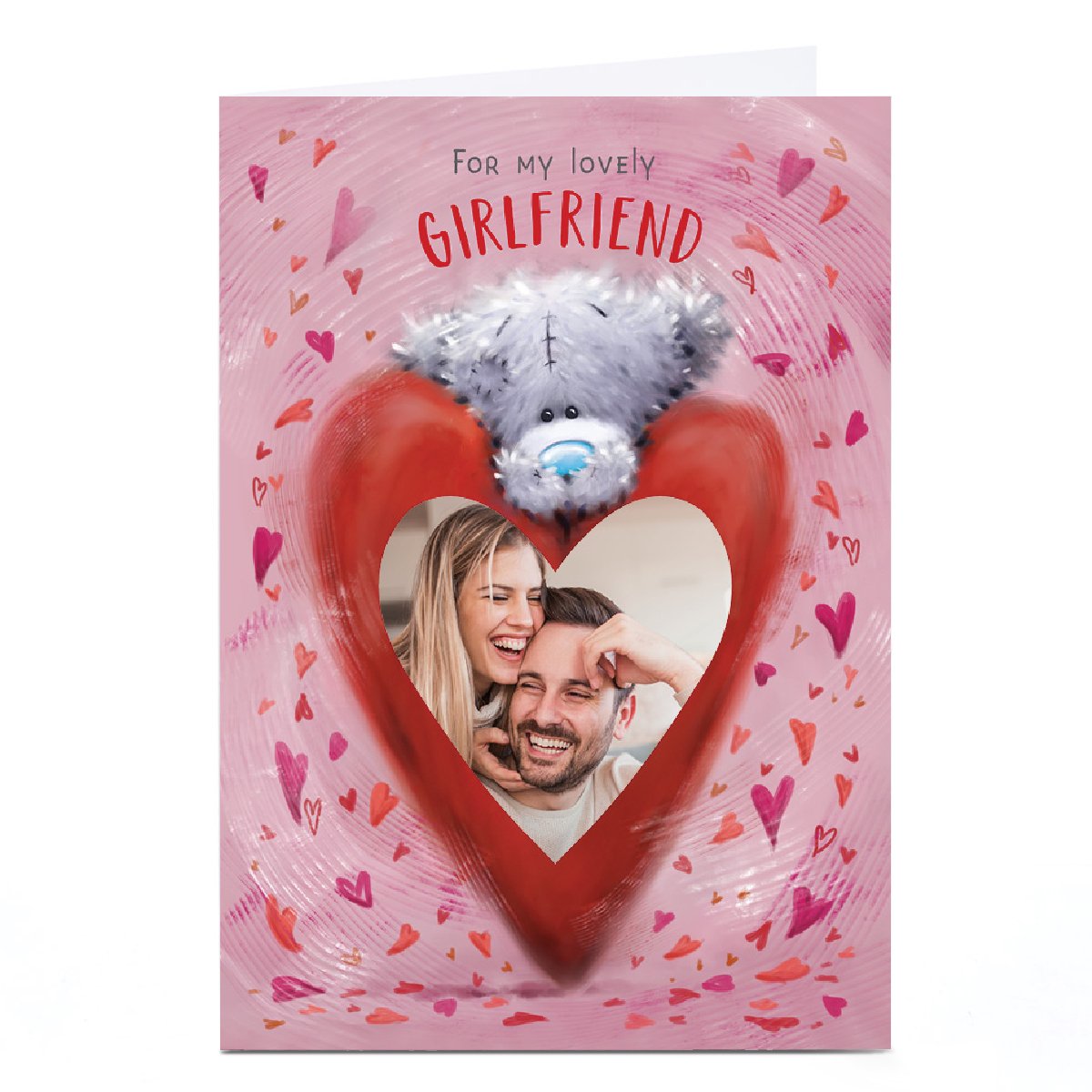 Photo Tatty Teddy Valentine's Day Card - Teddy Heart, Girlfriend