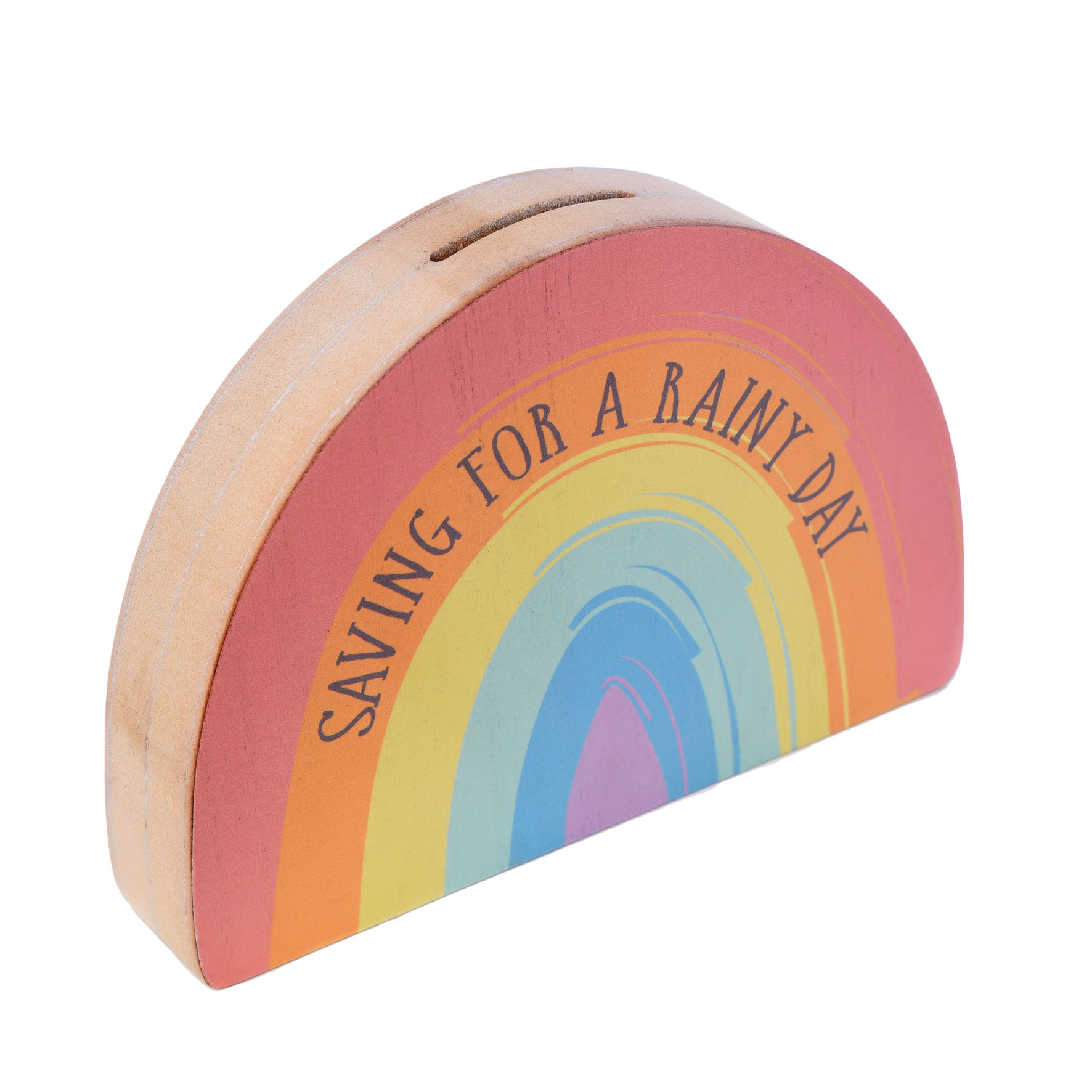 Saving For A Rainy Day Rainbow Money Box 