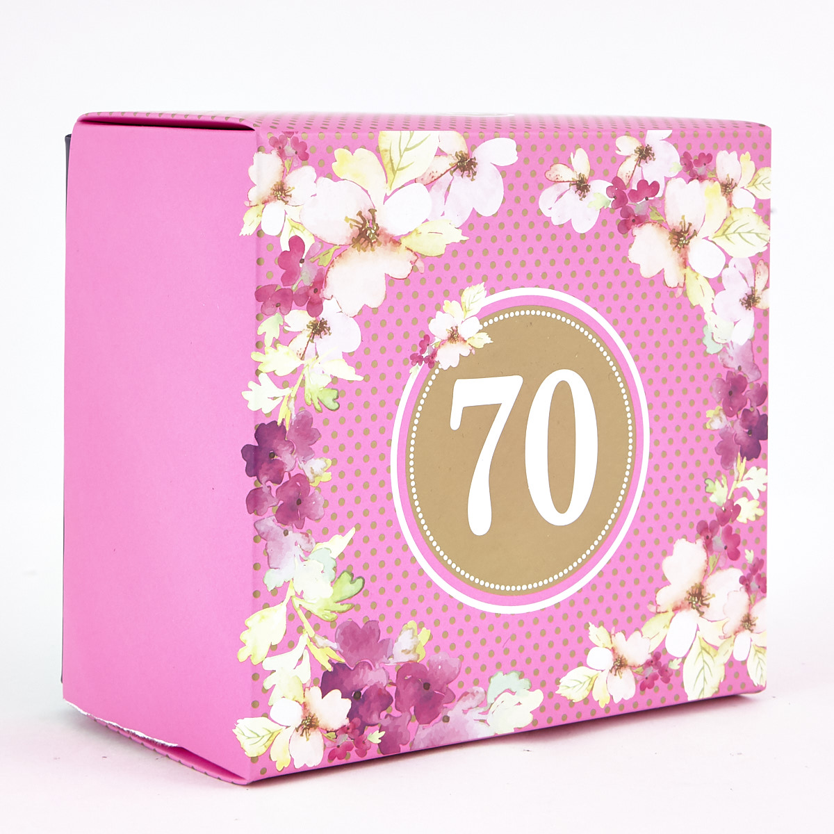 Floral 70th Birthday Mug