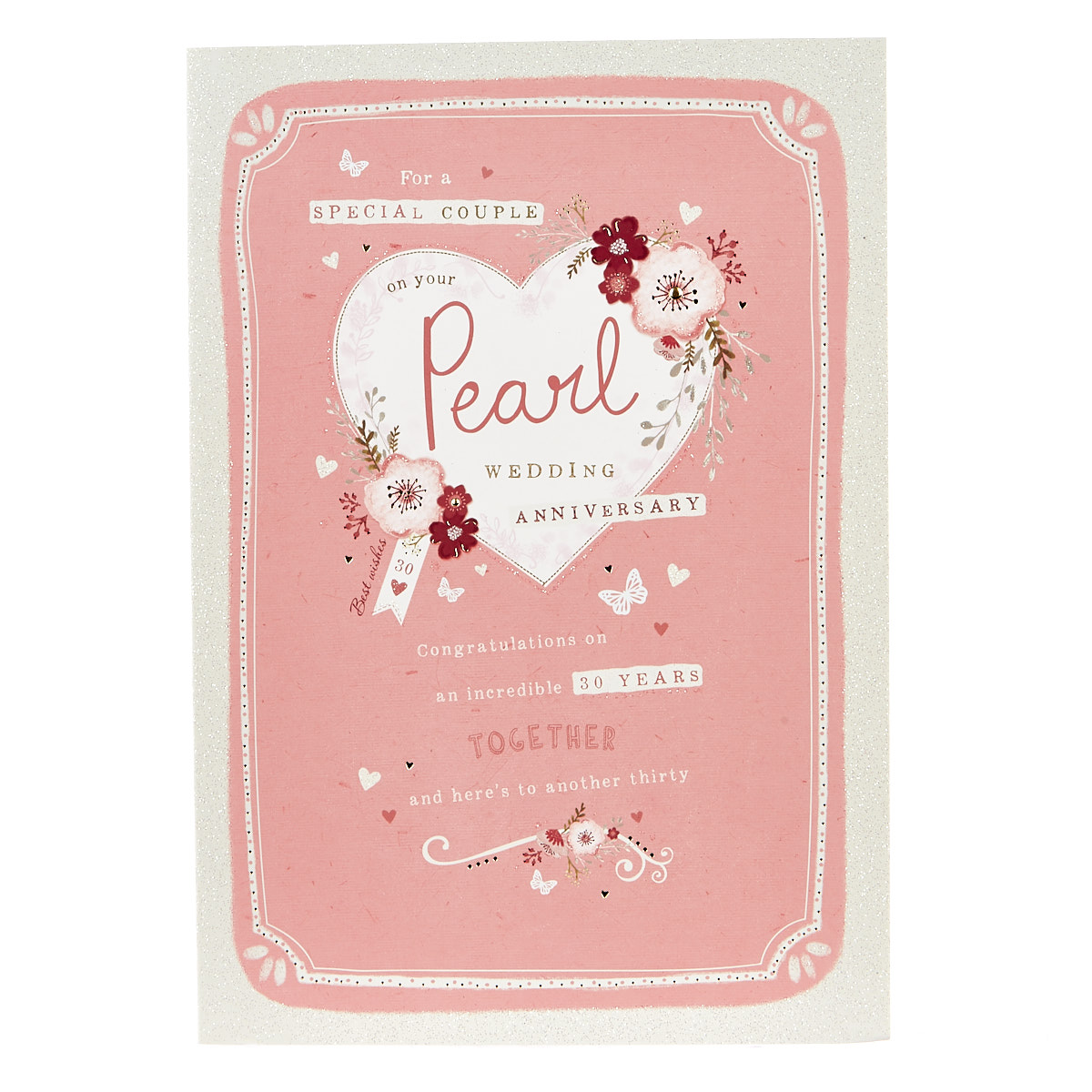 Pearl Wedding Anniversary Card - For A Special Couple