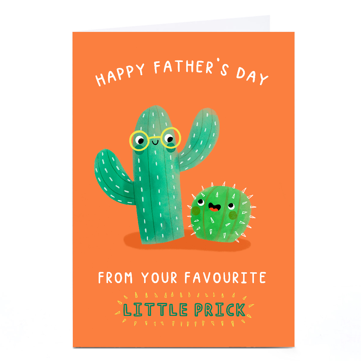 Personalised Jess Moorhouse Father's Day Card - Prick