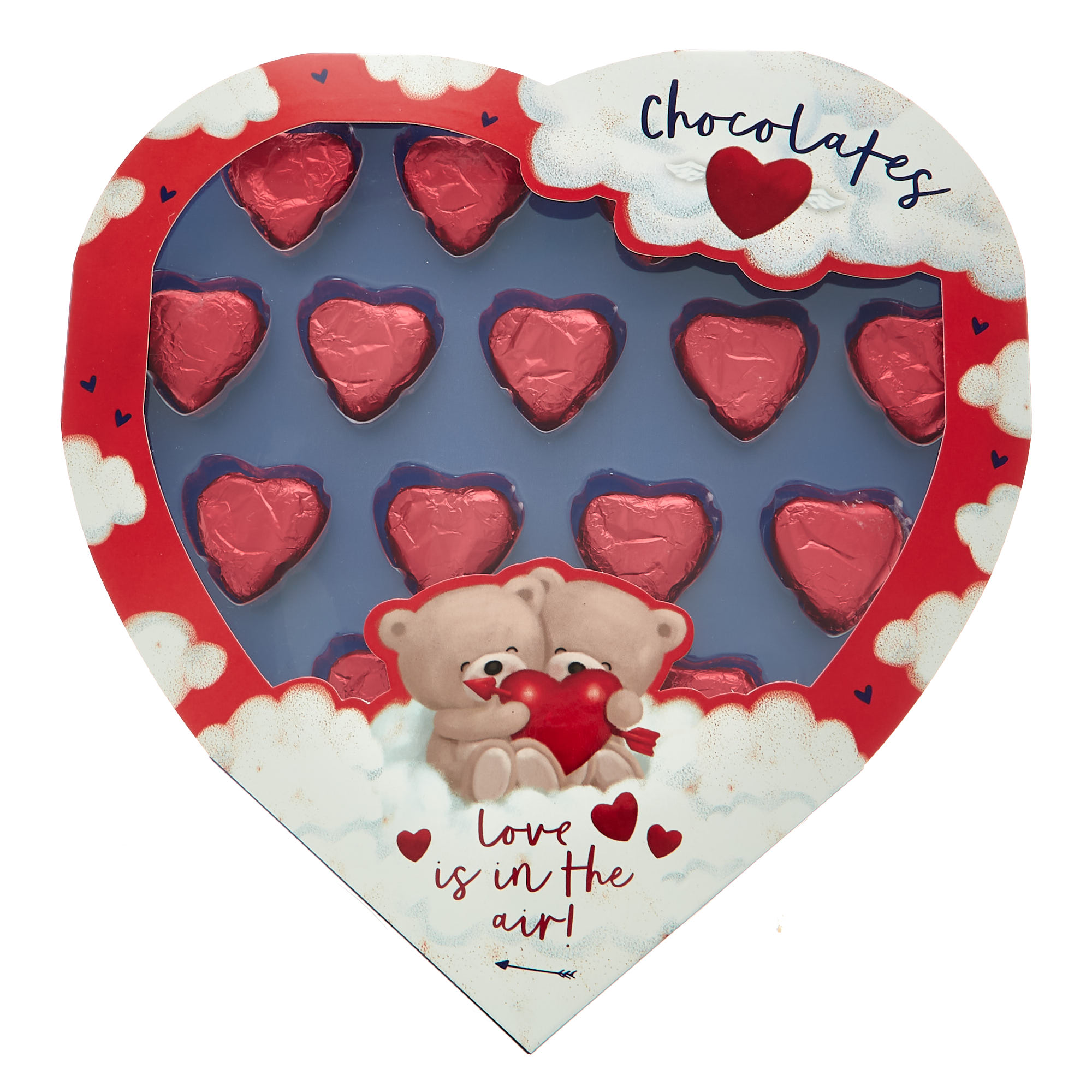 Love Is In The Air Hugs Milk Chocolate Hearts