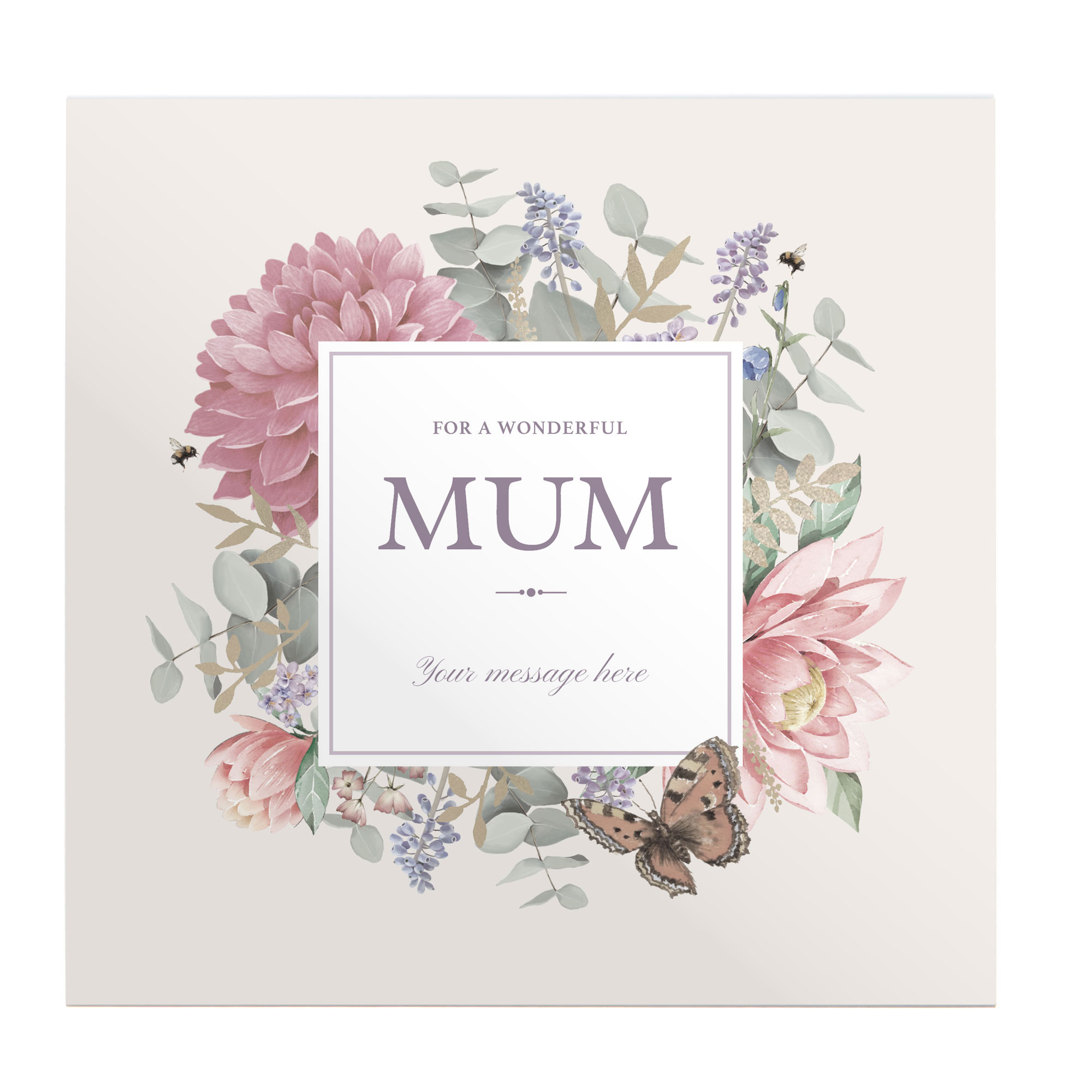 Personalised Belgian Chocolates - Pastel Florals