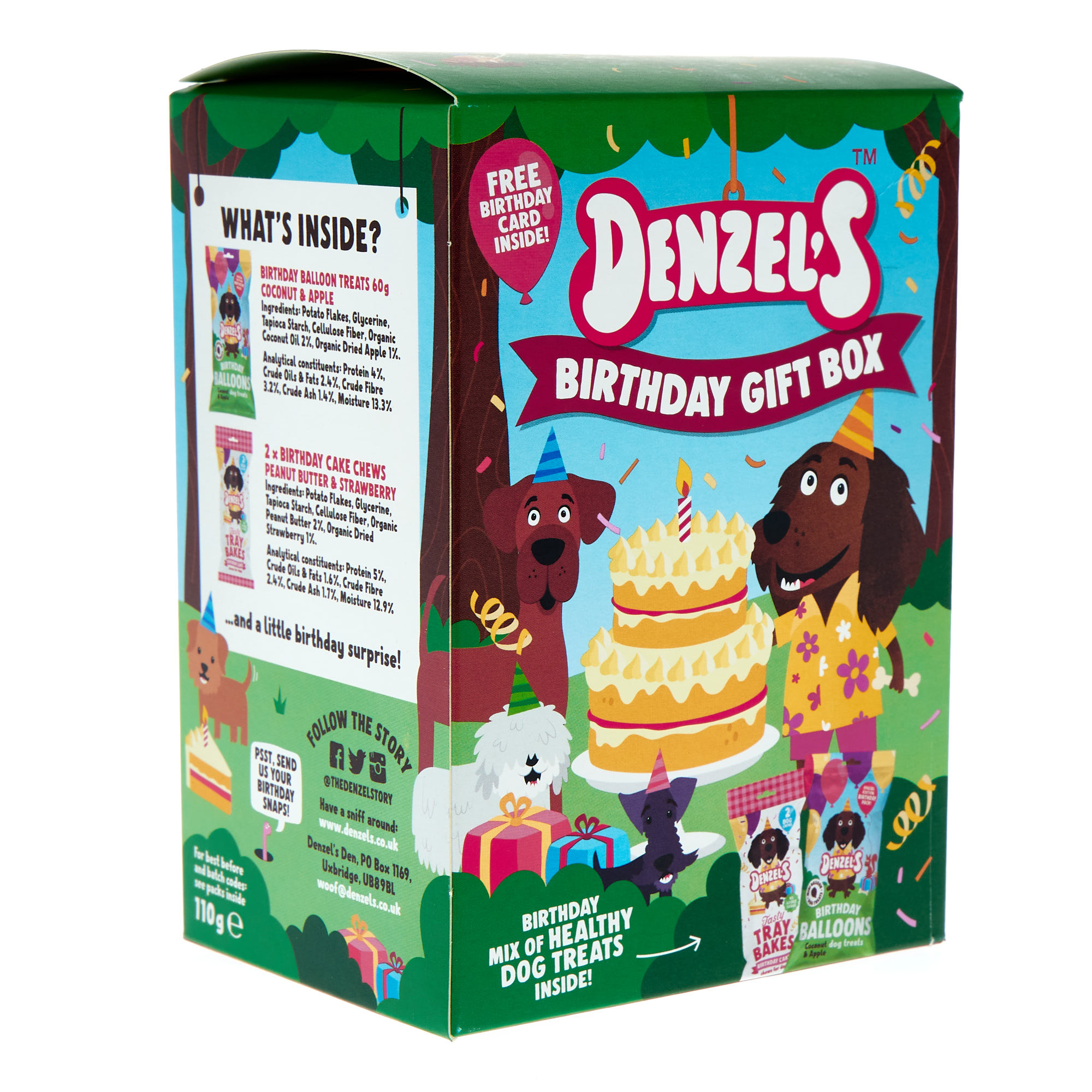 Denzel's Dog Treat Birthday Box