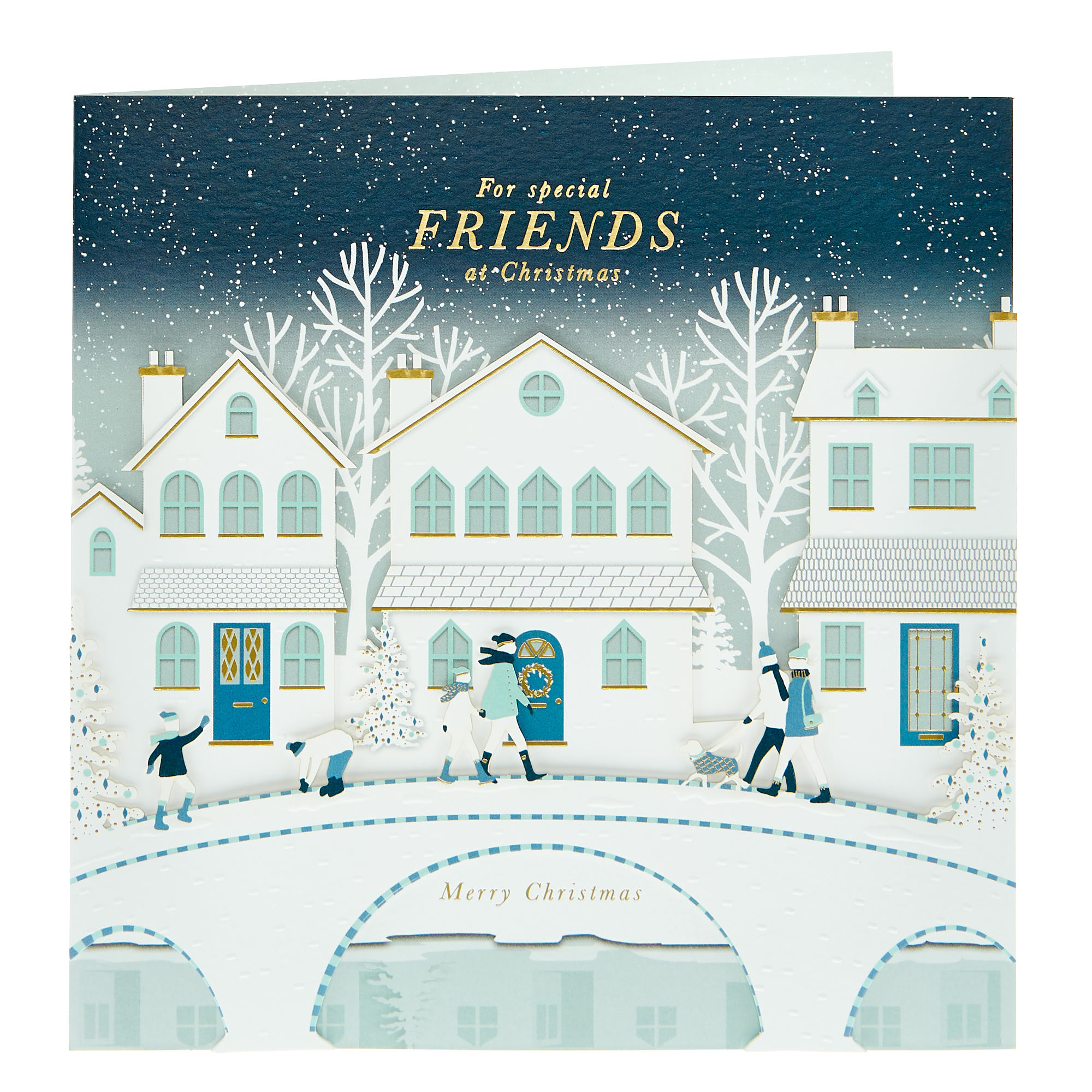 Exquisite Christmas Card - For Special Friends 