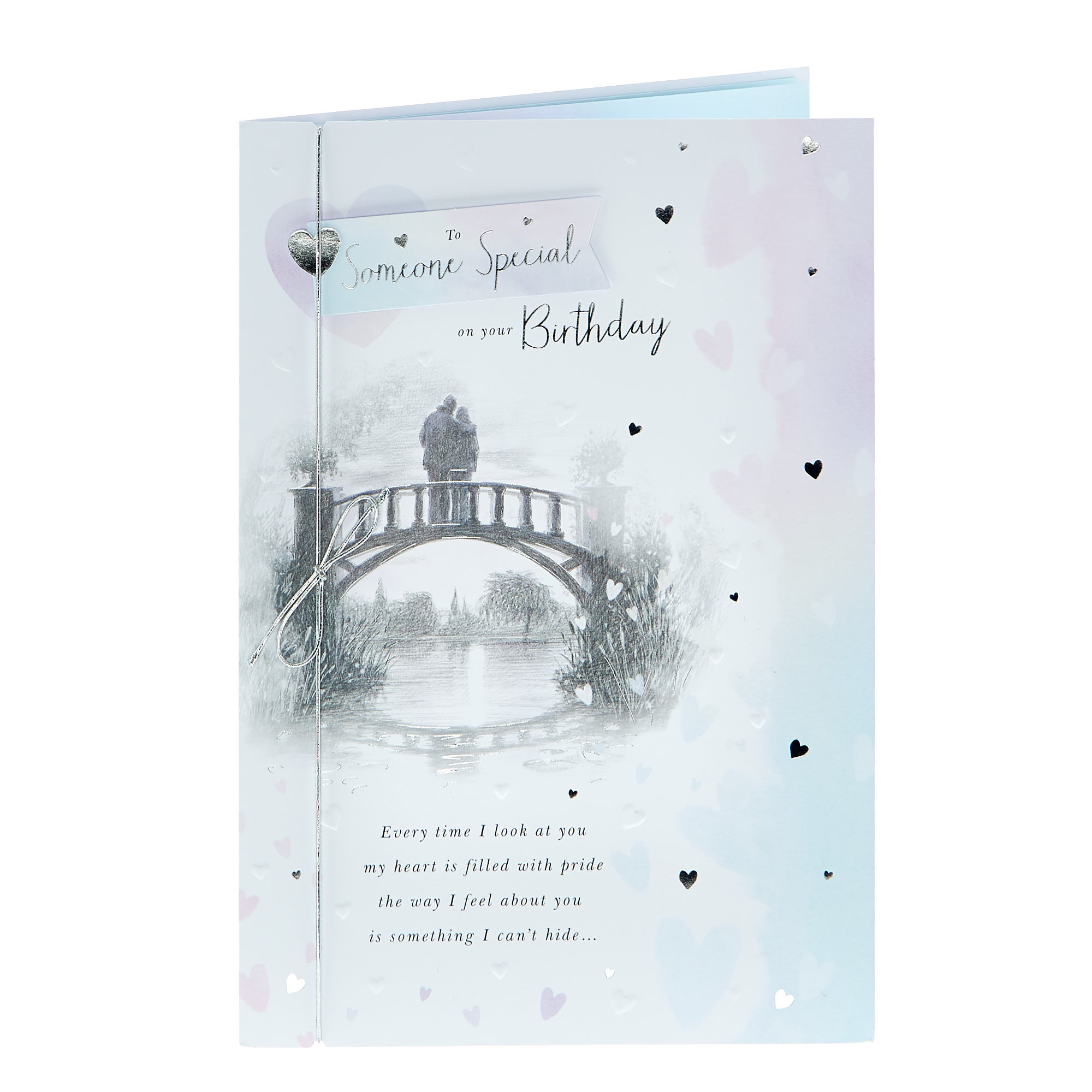 Birthday Card - Someone Special Couple on Bridge