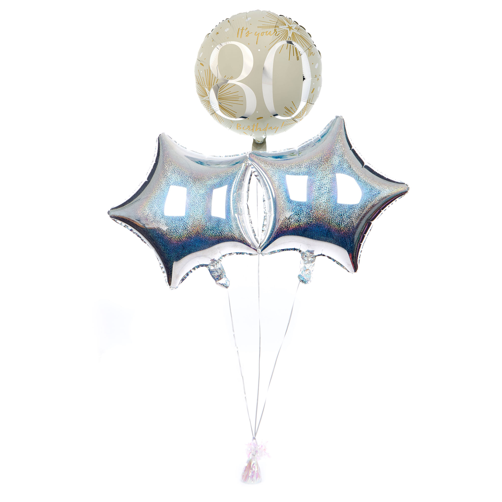 It's Your 80th Birthday Balloon Bouquet - DELIVERED INFLATED!