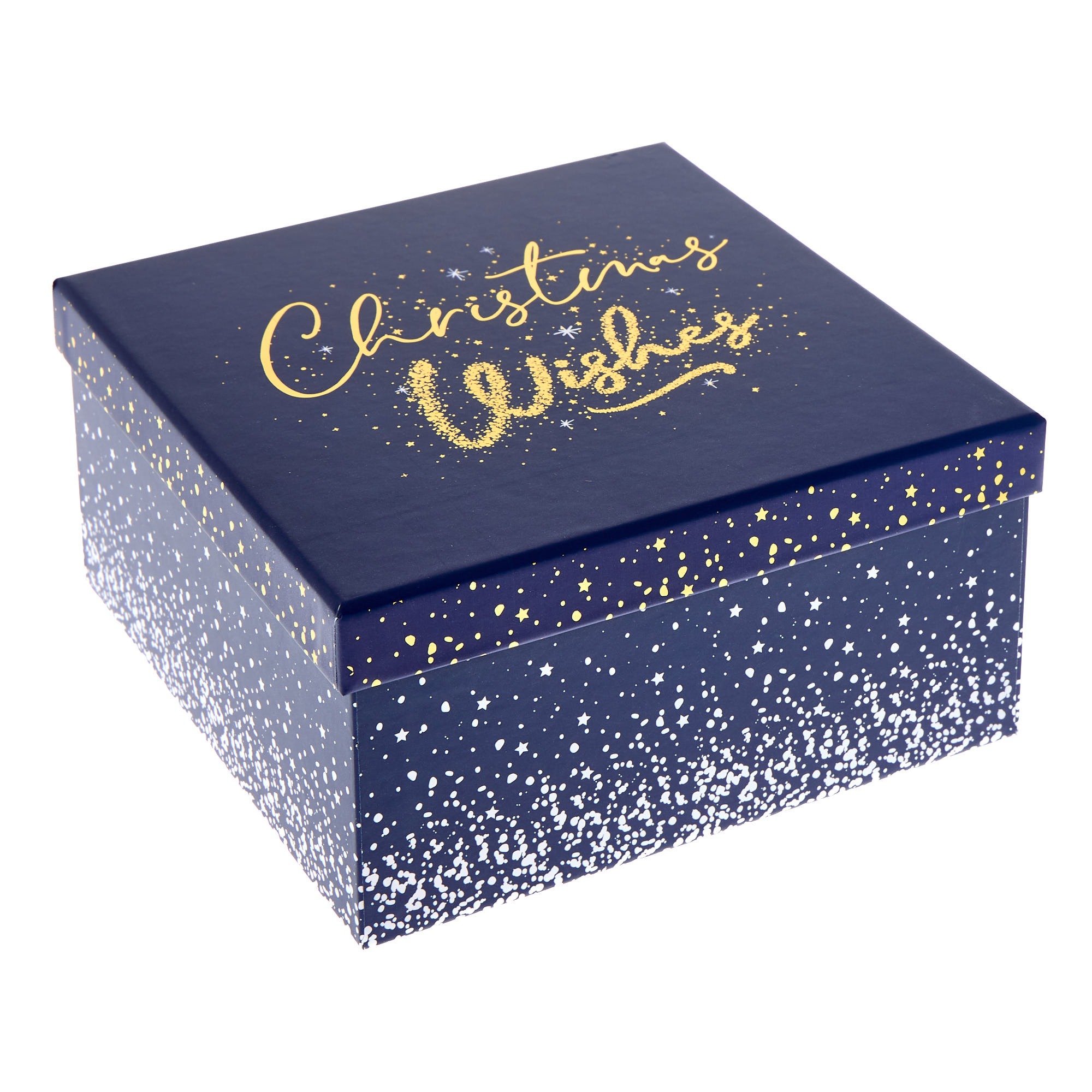 Navy & Gold Christmas Gift Boxes - Set of 4