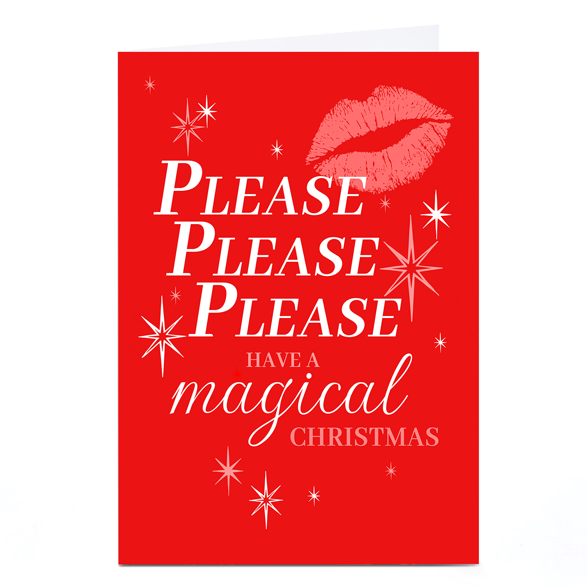 Personalised Christmas Card - Please Please Please Magical Christmas