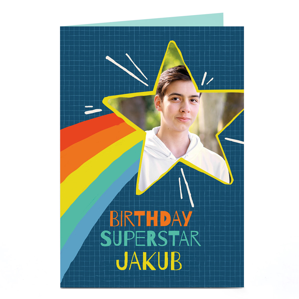 Photo Birthday Card - Birthday Superstar