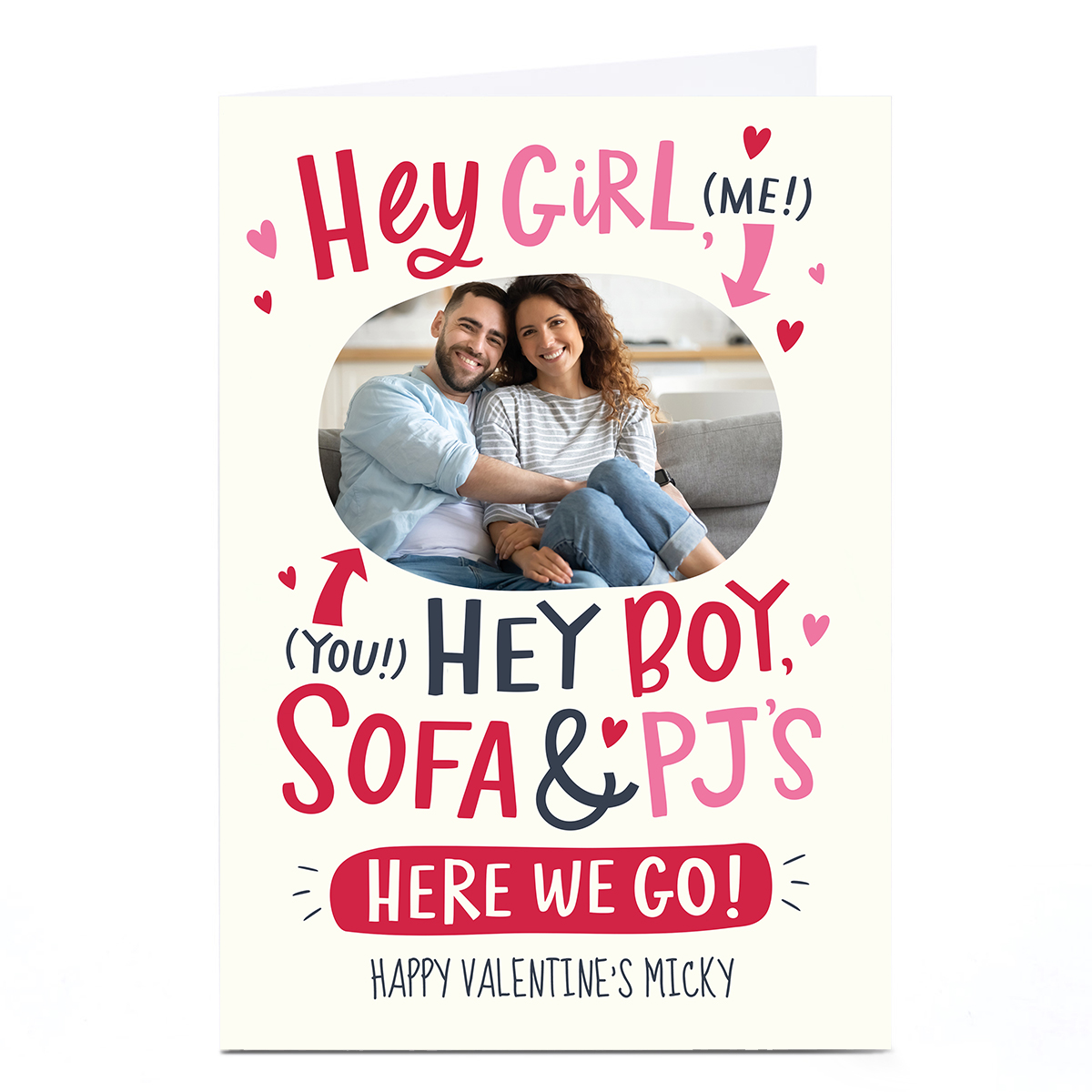 Photo Ebony Newton Valentine's Day Card - Hey Girl! Hey Boy!