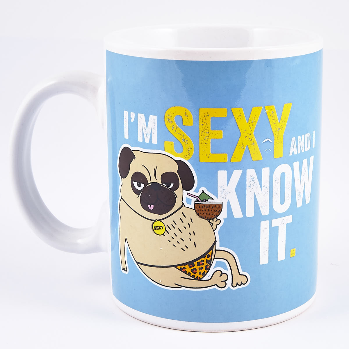 I'm Sexy and I Know It' Large Pug Mug