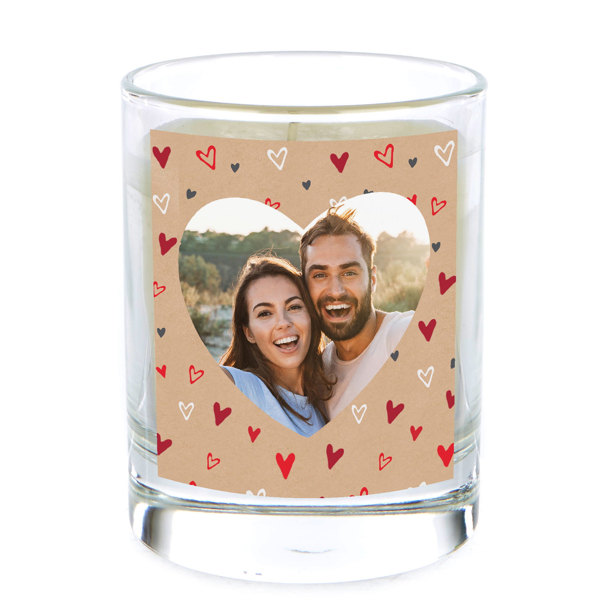 Photo Pomegranate & Cashmere Scented Candle - Red Hearts